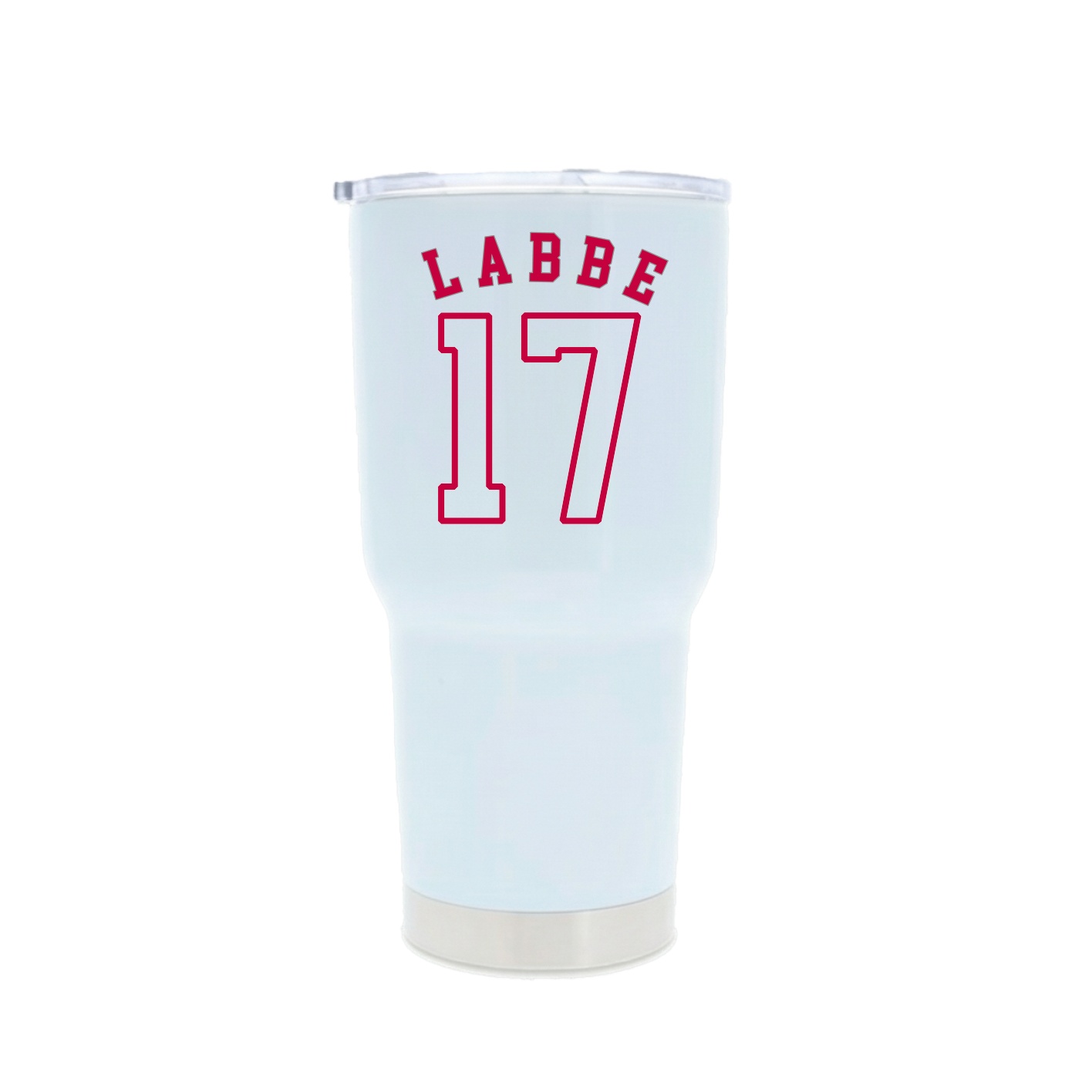 30oz Stainless Steel Tumbler — Shirsey Arch in White