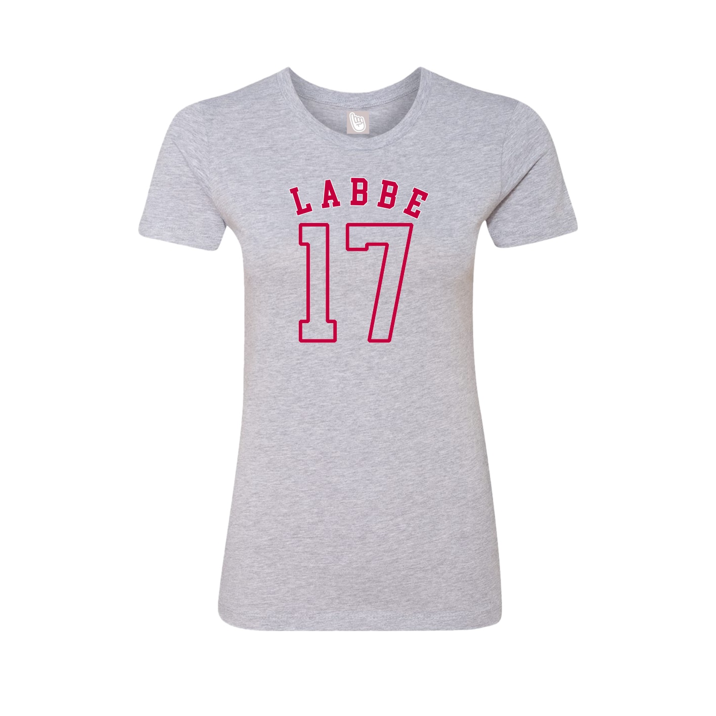 Fitted Women's Tee — Shirsey Arch in Grey