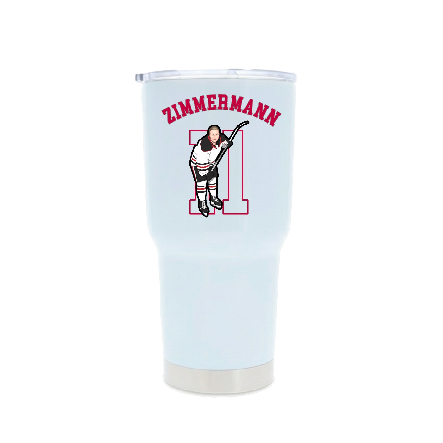 30oz Stainless Steel Tumbler — Shirsey Arch in White