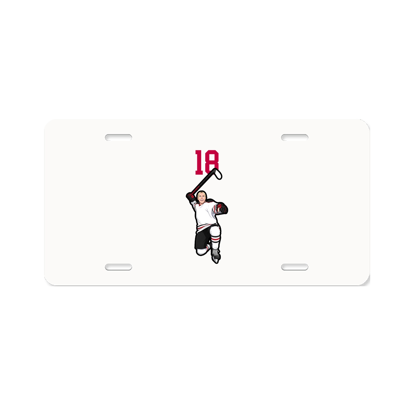 License Plate — Number Top in Classic