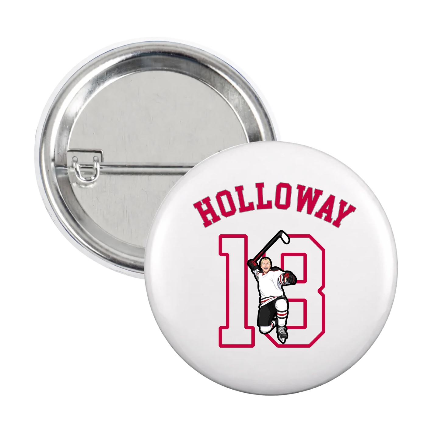 Game Day Button — Shirsey Arch in White