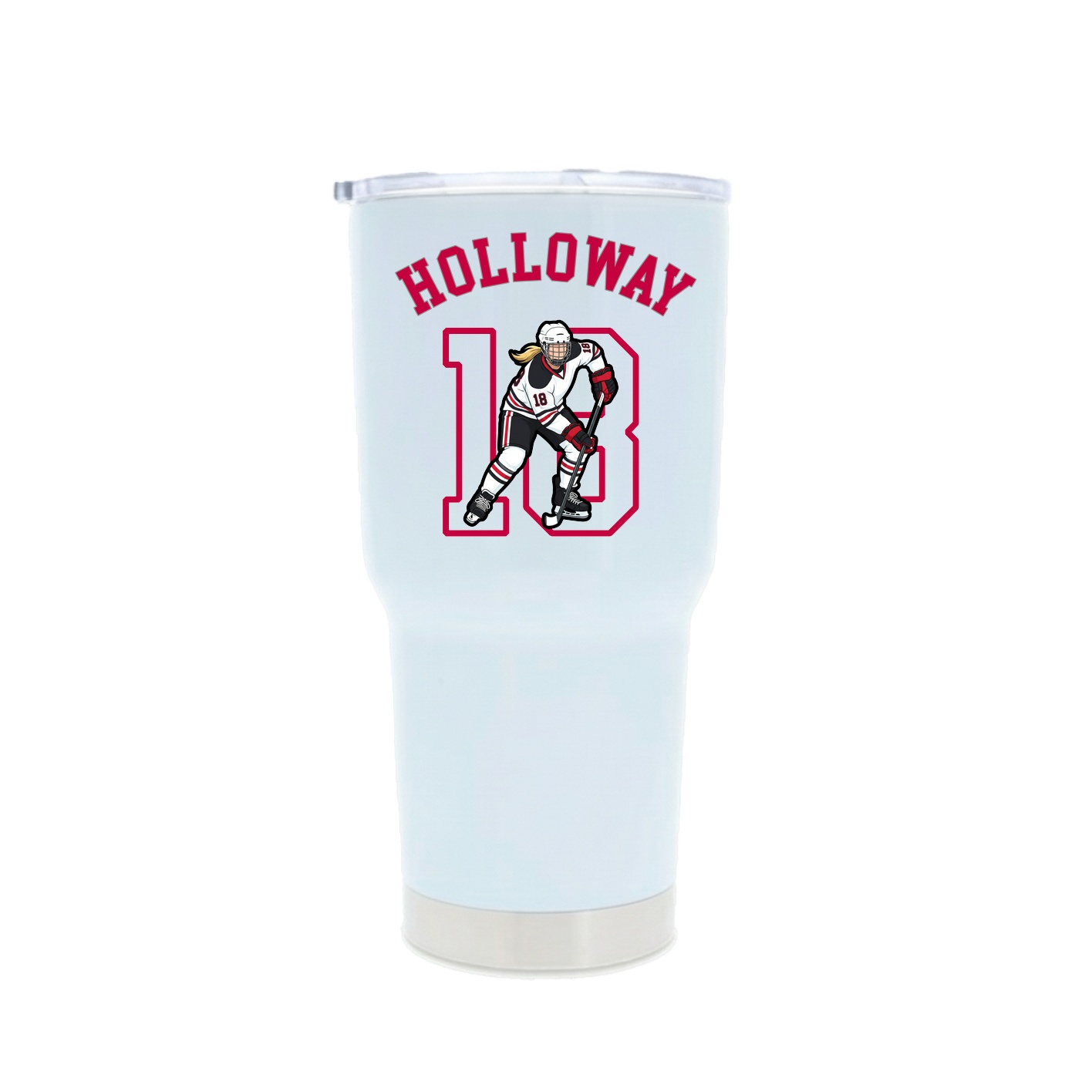 30oz Stainless Steel Tumbler — Shirsey Arch in White