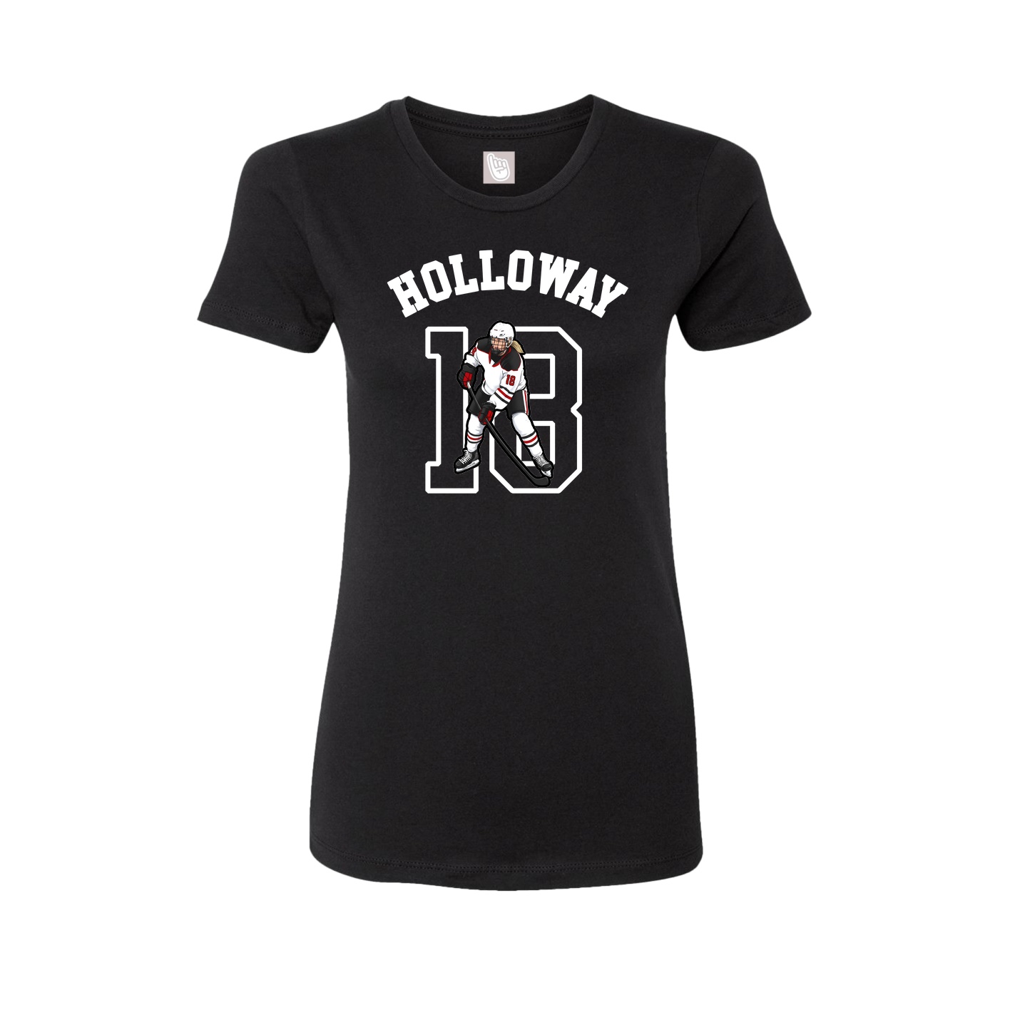 Fitted Women's Tee — Shirsey Arch in Black