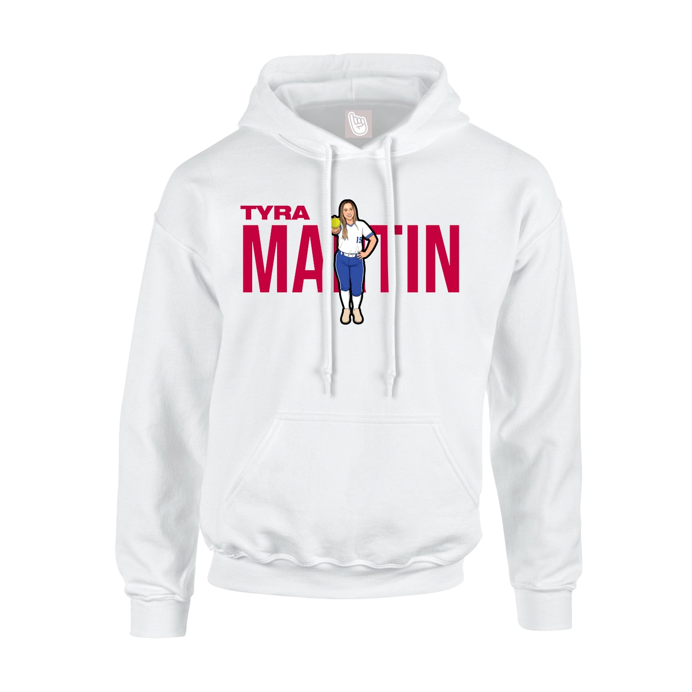 Hoodie — Player Name in White