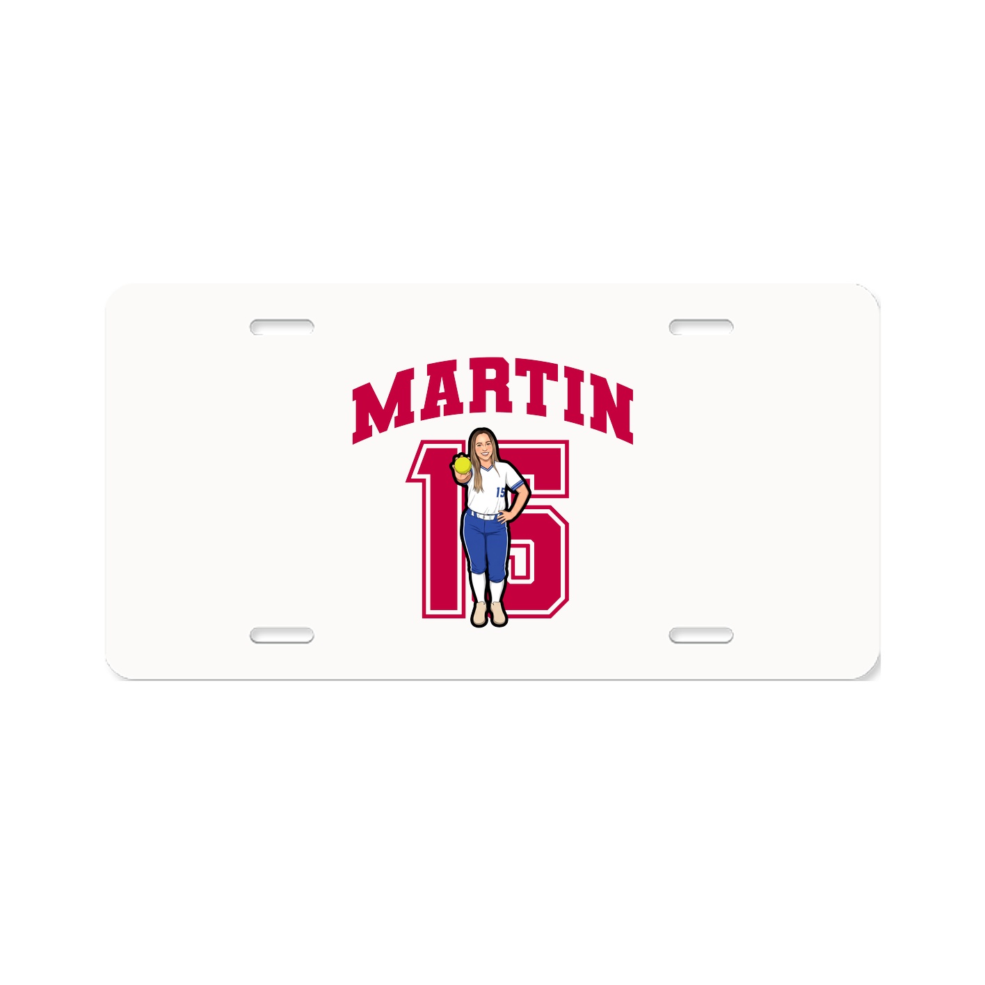 License Plate — Number in Classic