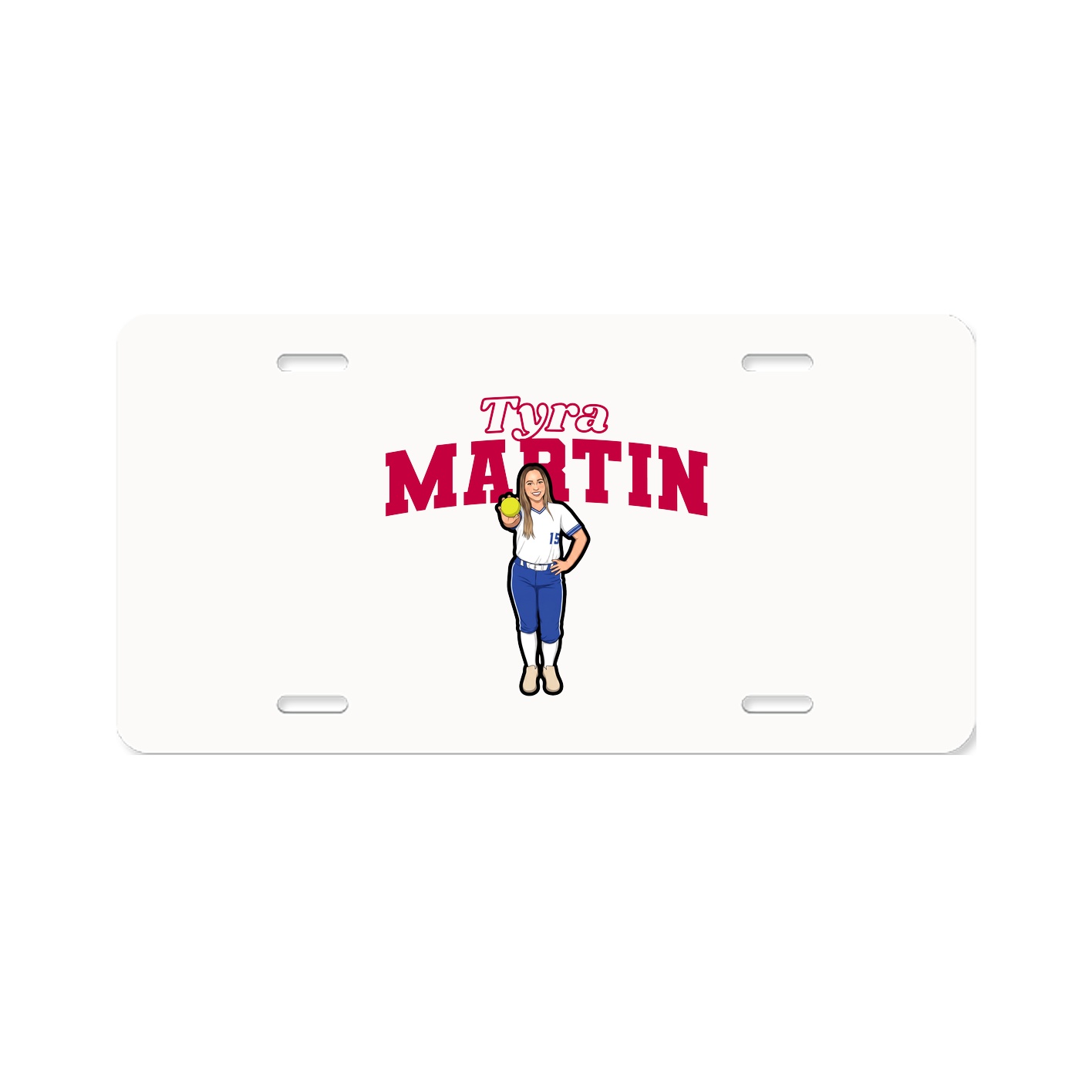 License Plate — Name Arch in Classic