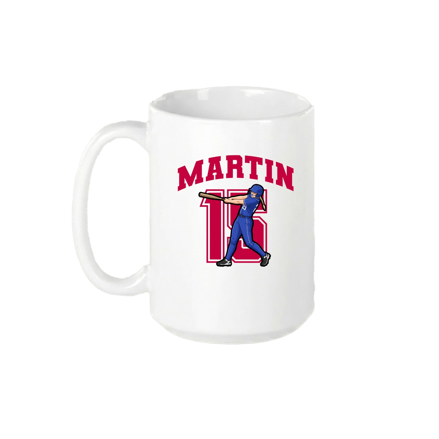 15oz Coffee Mug — Number in White