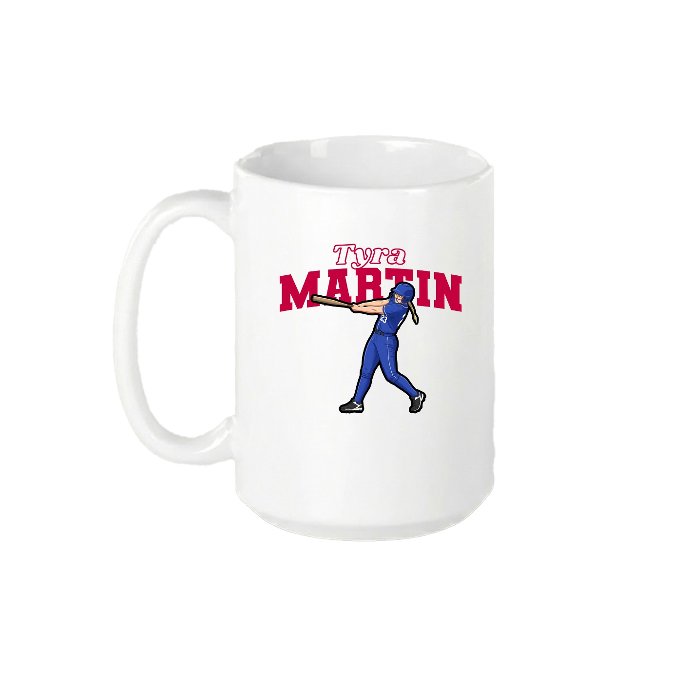 15oz Coffee Mug — Name Arch in White
