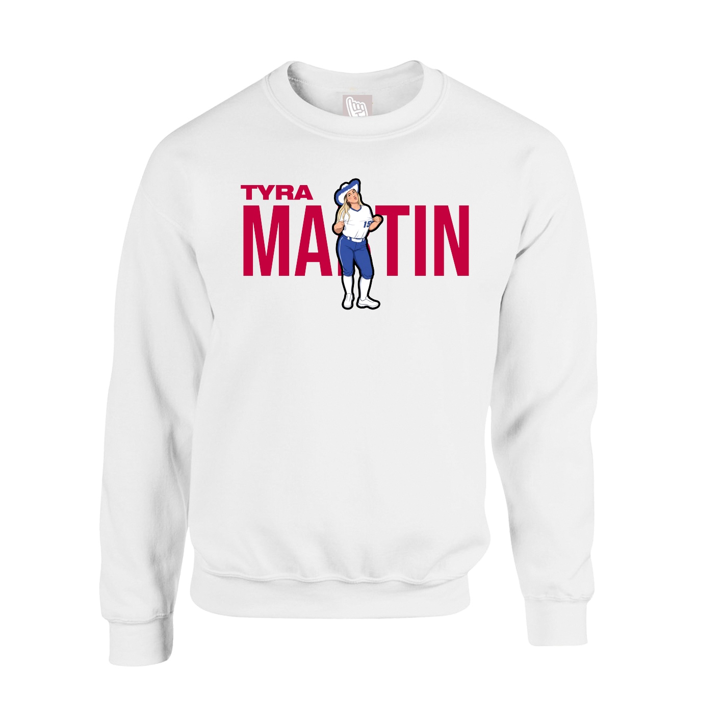 Fleece Crew — Player Name in White