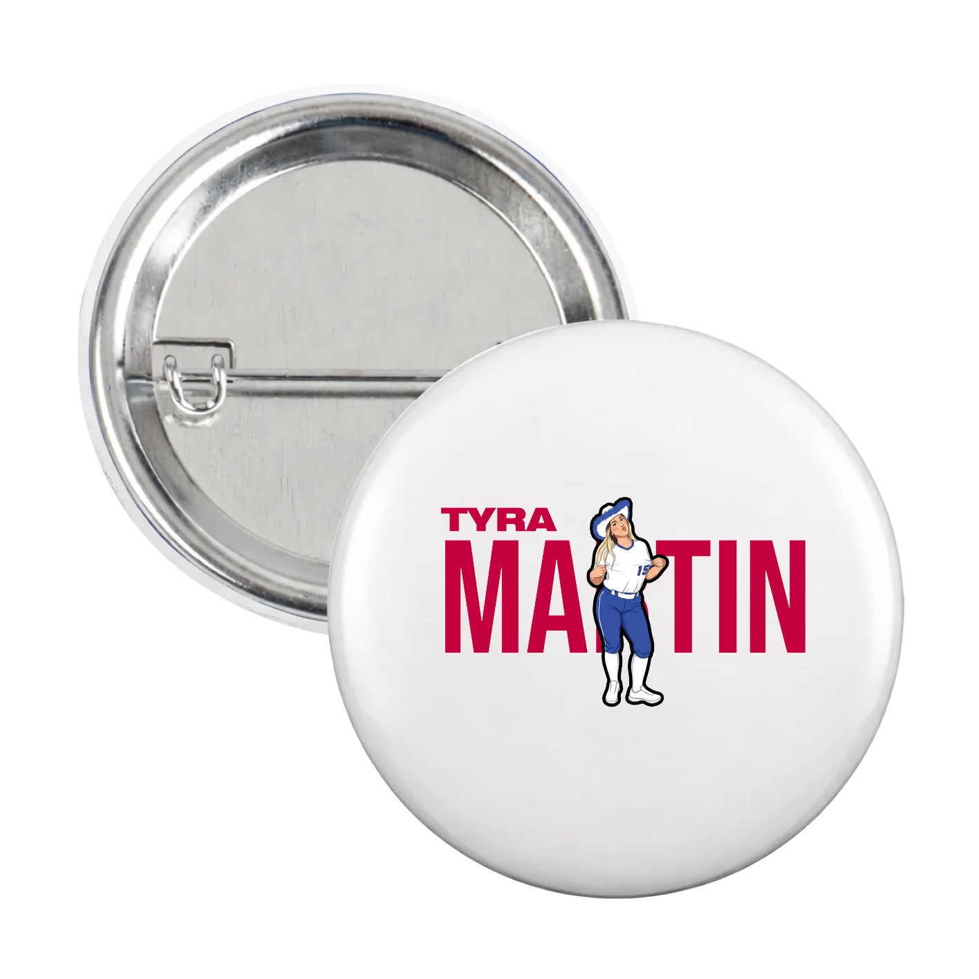 Game Day Button — Player Name in White