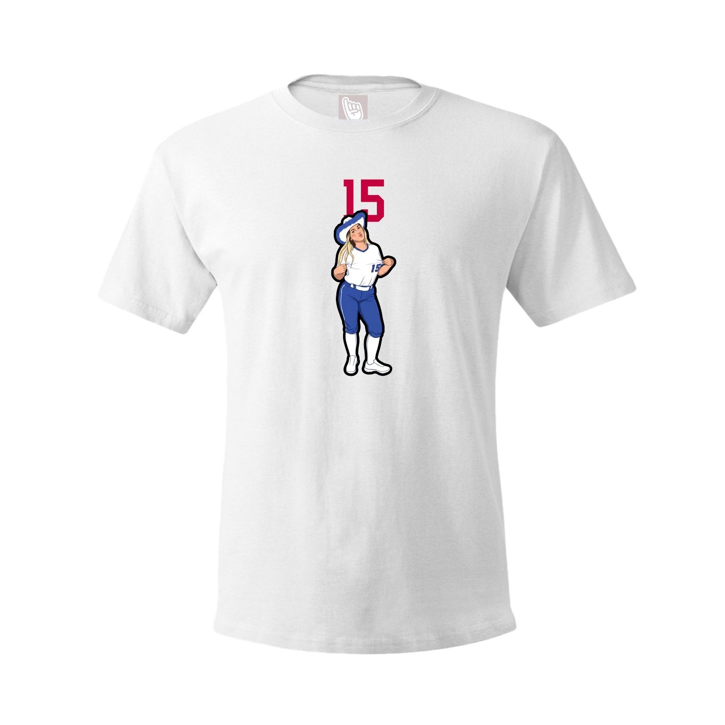 Tee — Number Top in White