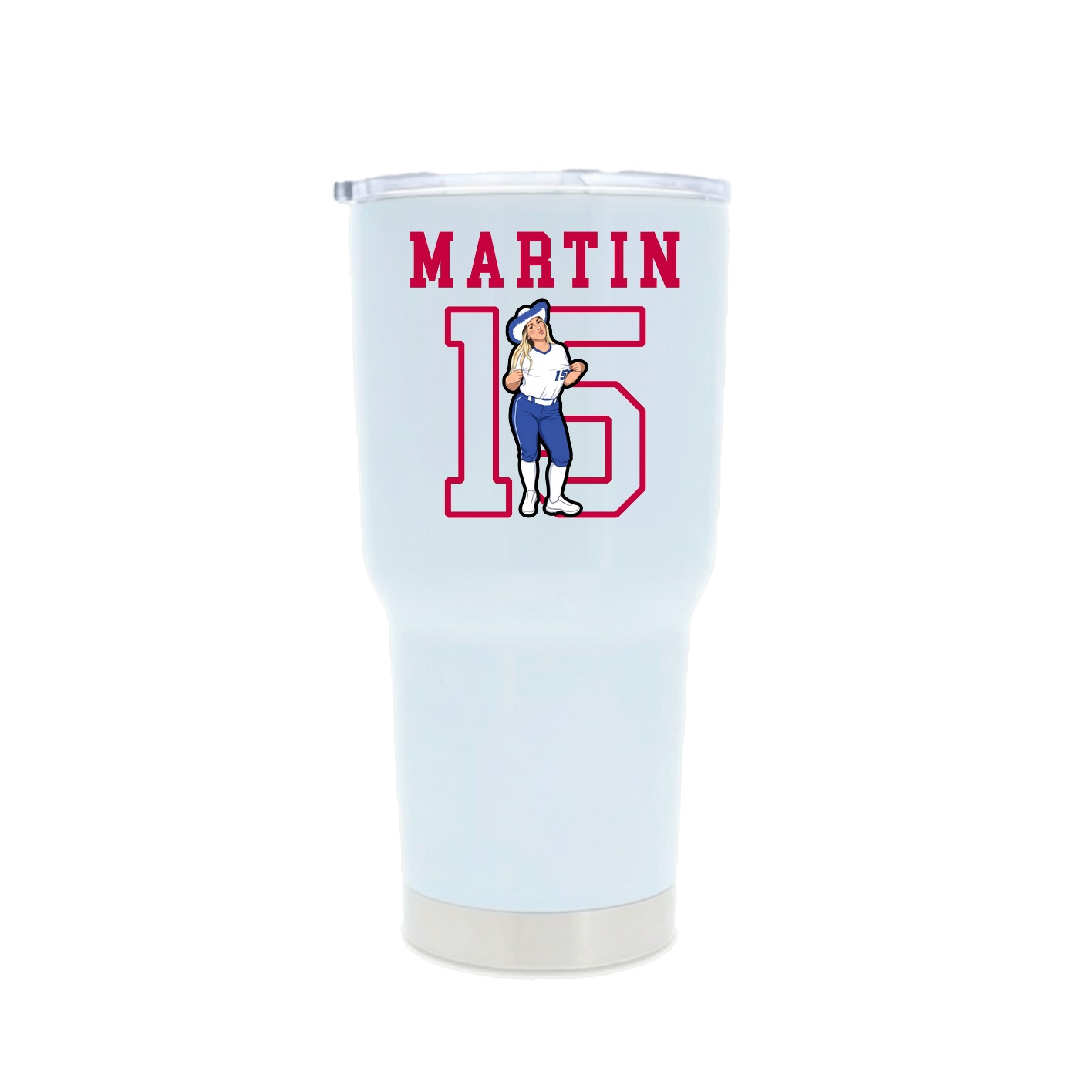 30oz Stainless Steel Tumbler — Shirsey in White