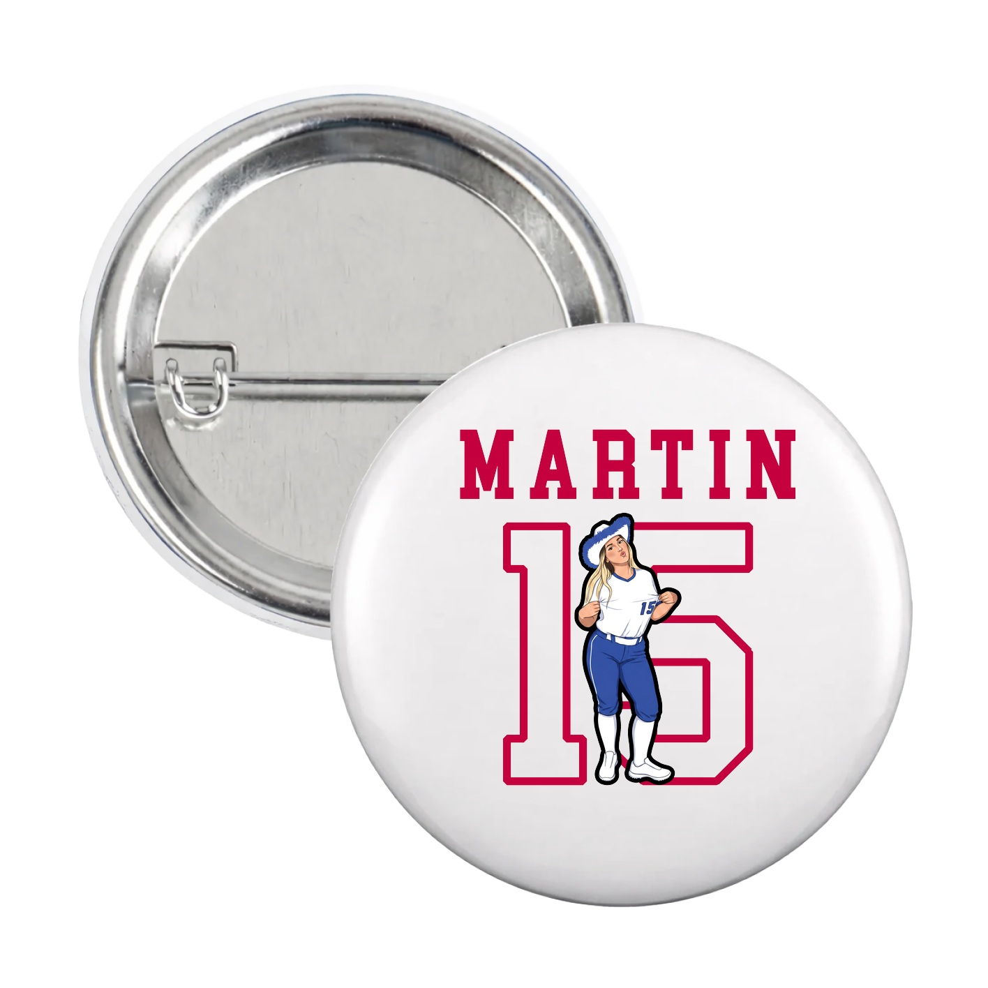 Game Day Button — Shirsey in White
