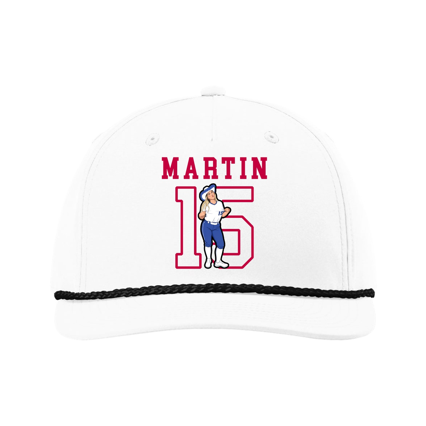 Five-Panel Classic Rope Cap — Shirsey in White