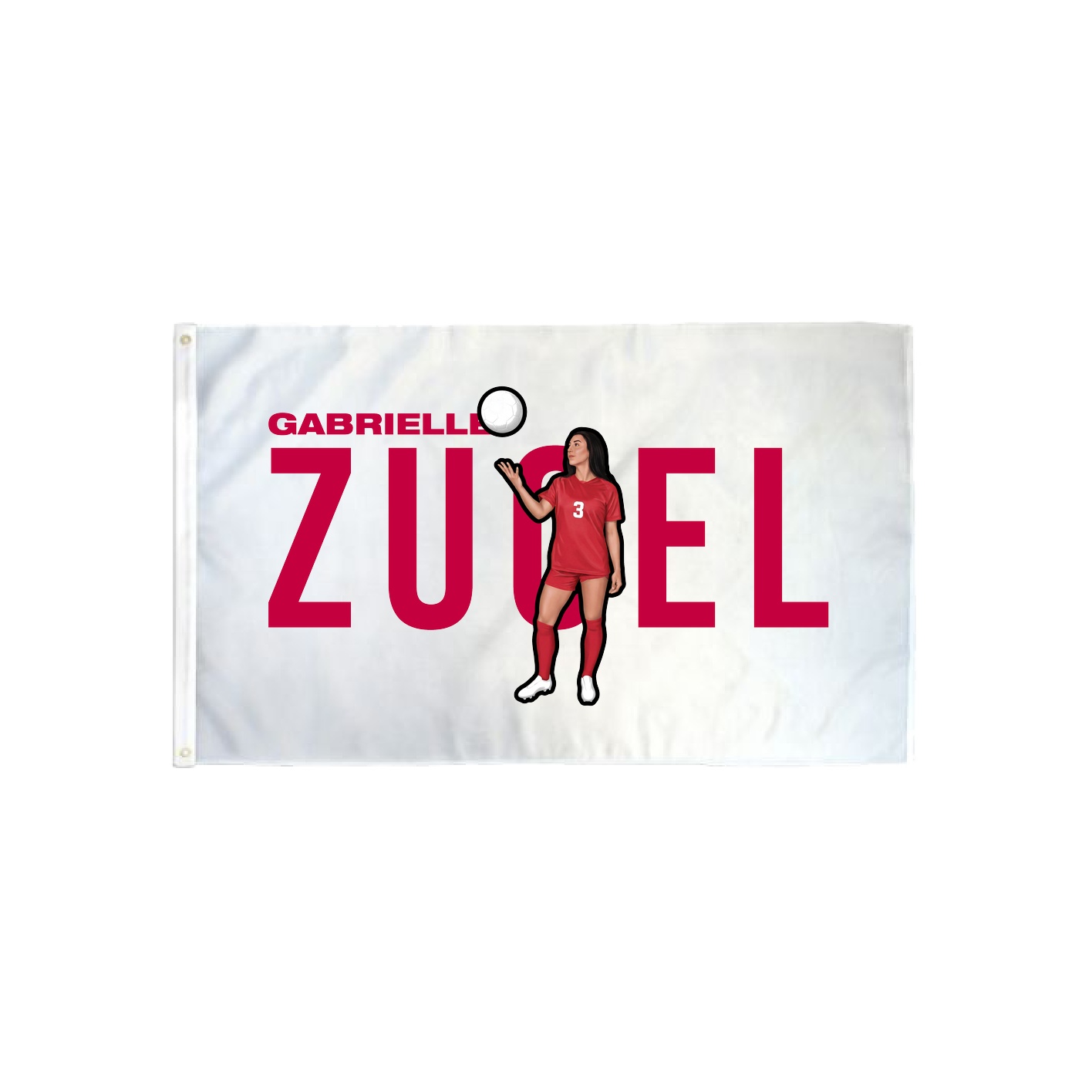 3x5 Flag — Player Name in Classic