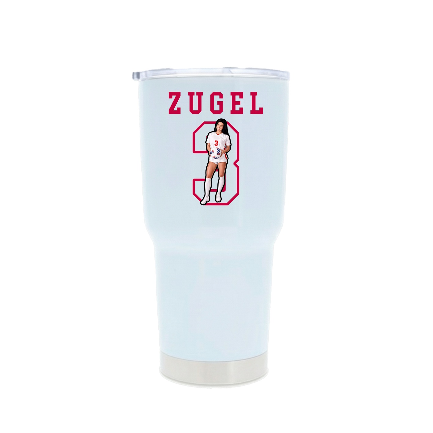 30oz Stainless Steel Tumbler — Shirsey in White