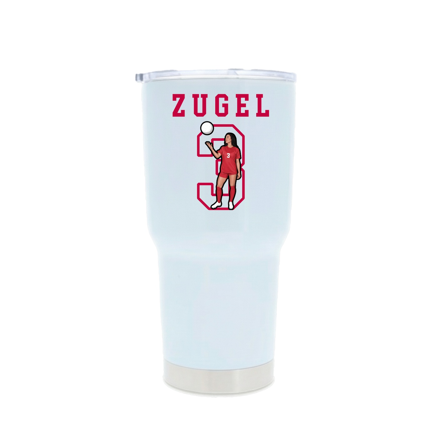 30oz Stainless Steel Tumbler — Shirsey in White