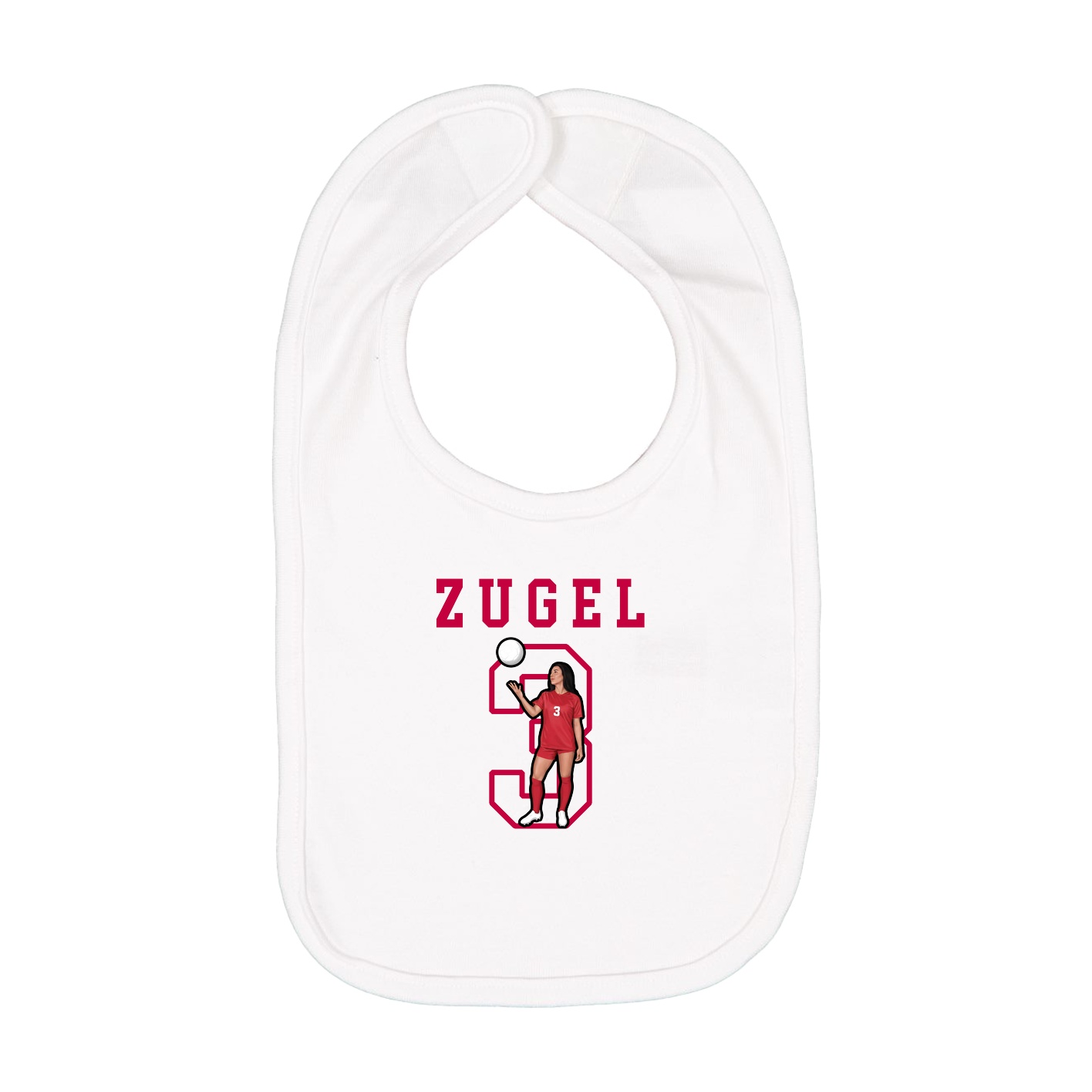 Infant Bib — Shirsey in White