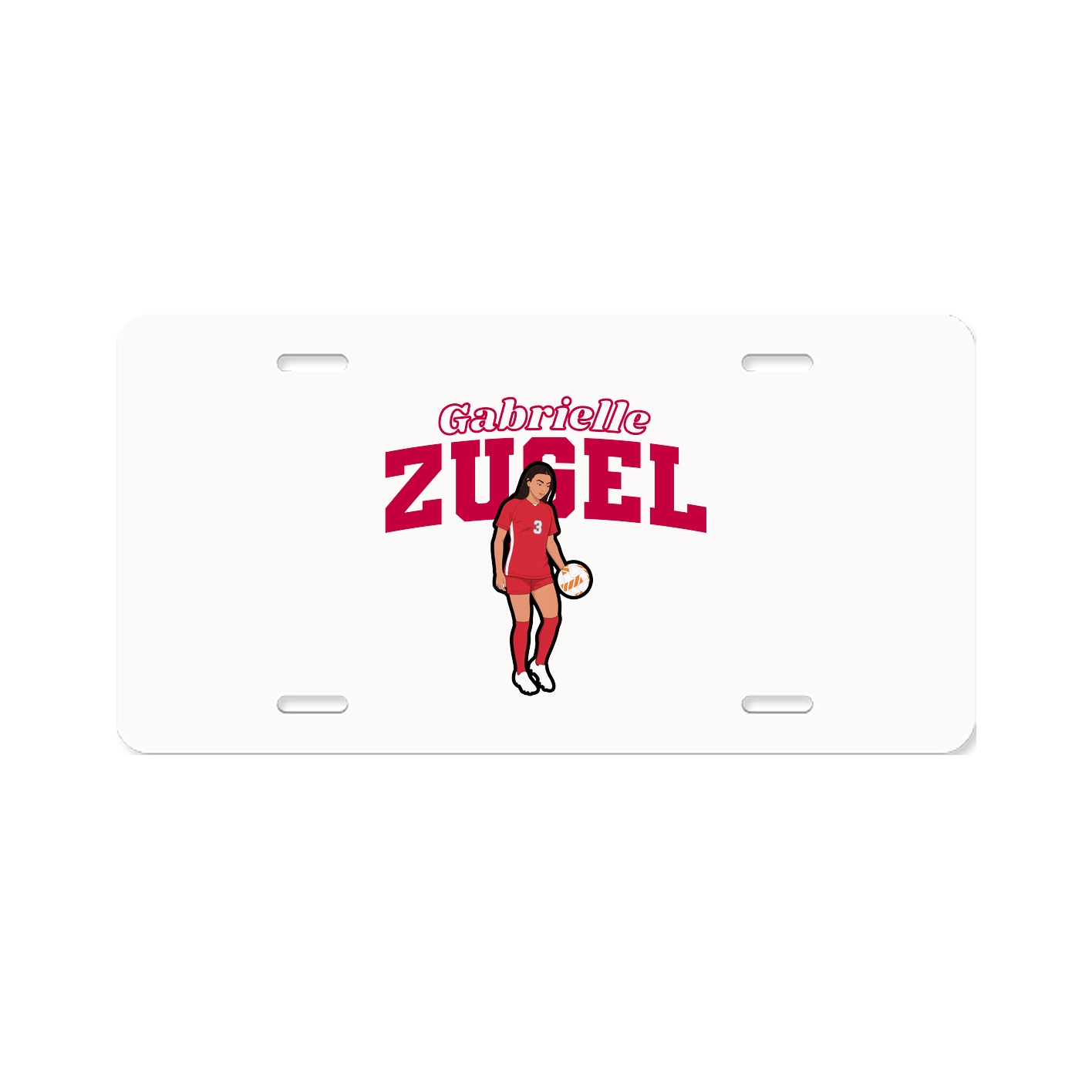 License Plate — Name Arch in Classic