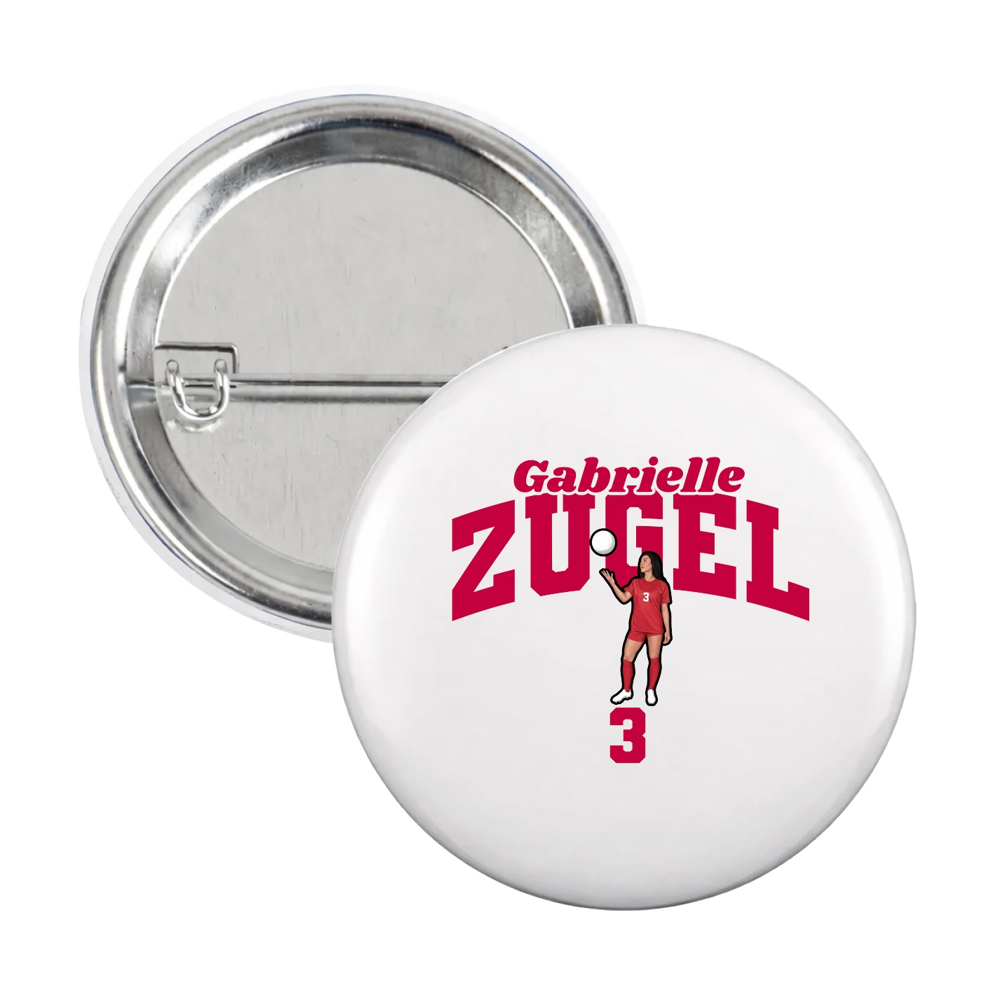 Game Day Button — Signature Arch in White