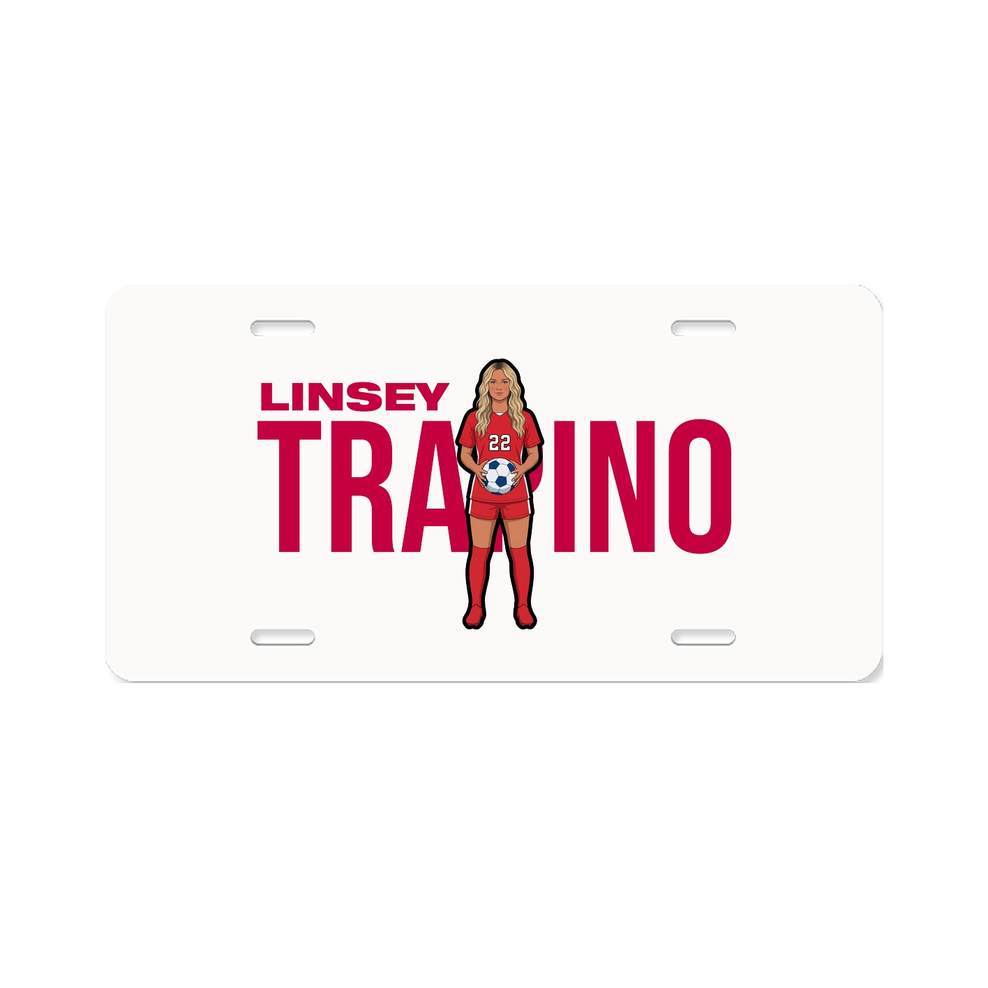 License Plate — Player Name in Classic
