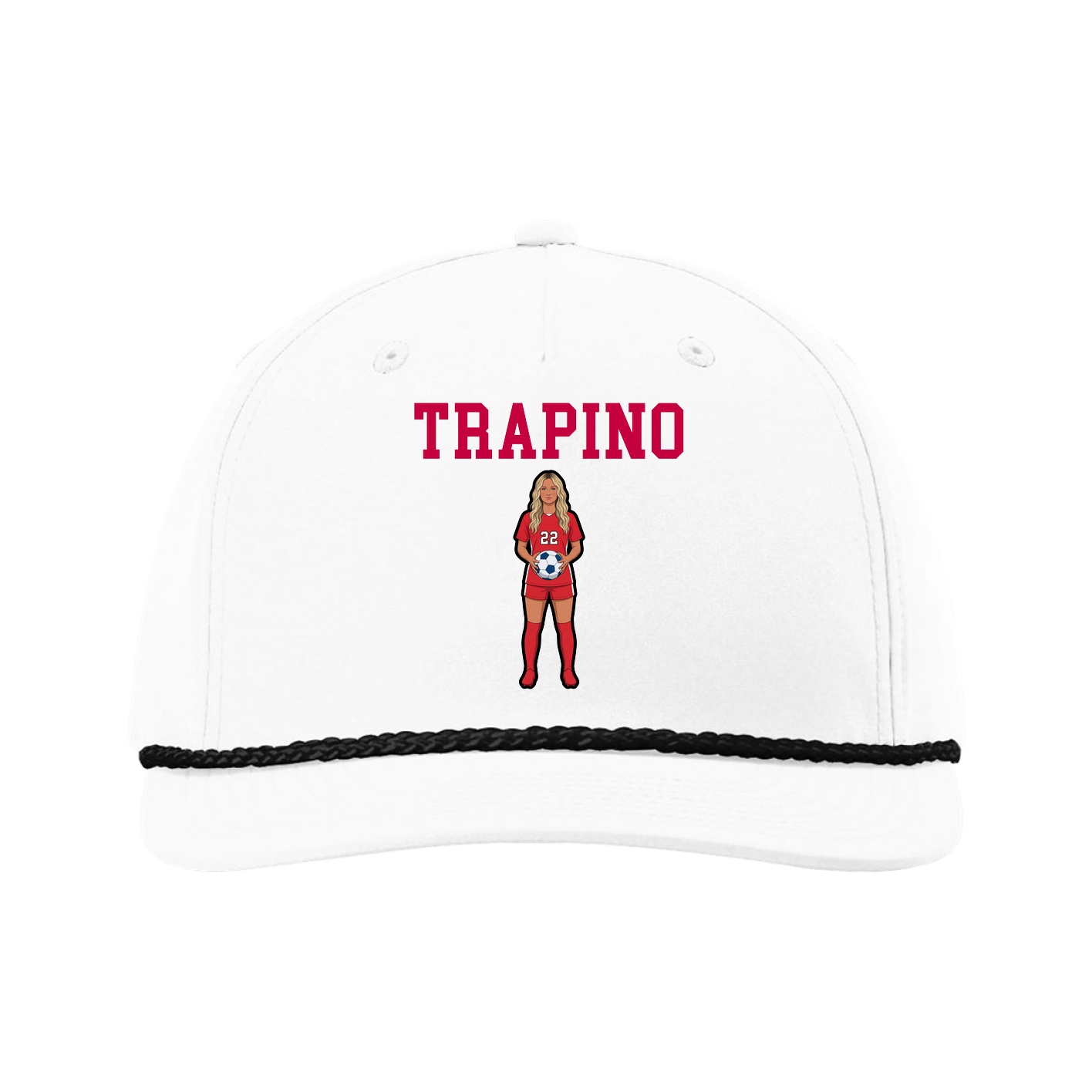 Five-Panel Classic Rope Cap — Shirsey in White