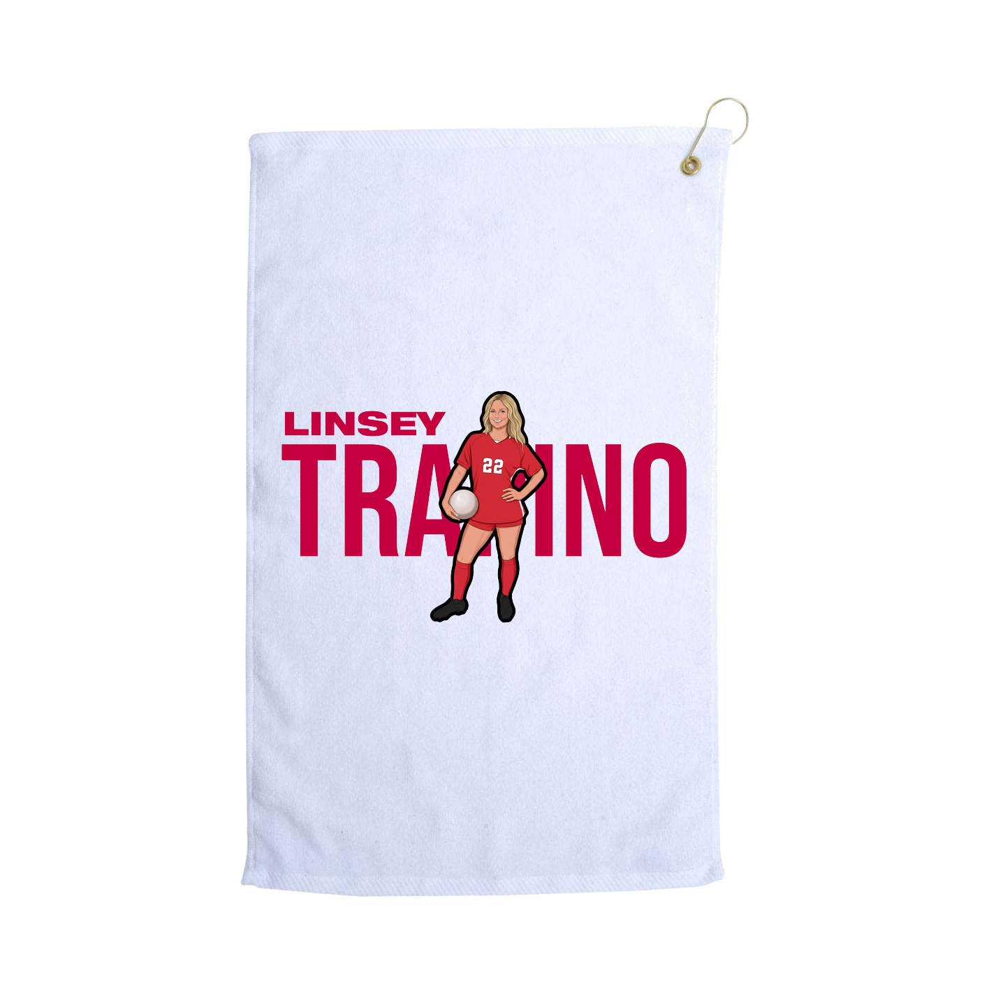 Golf Towel — Player Name in White