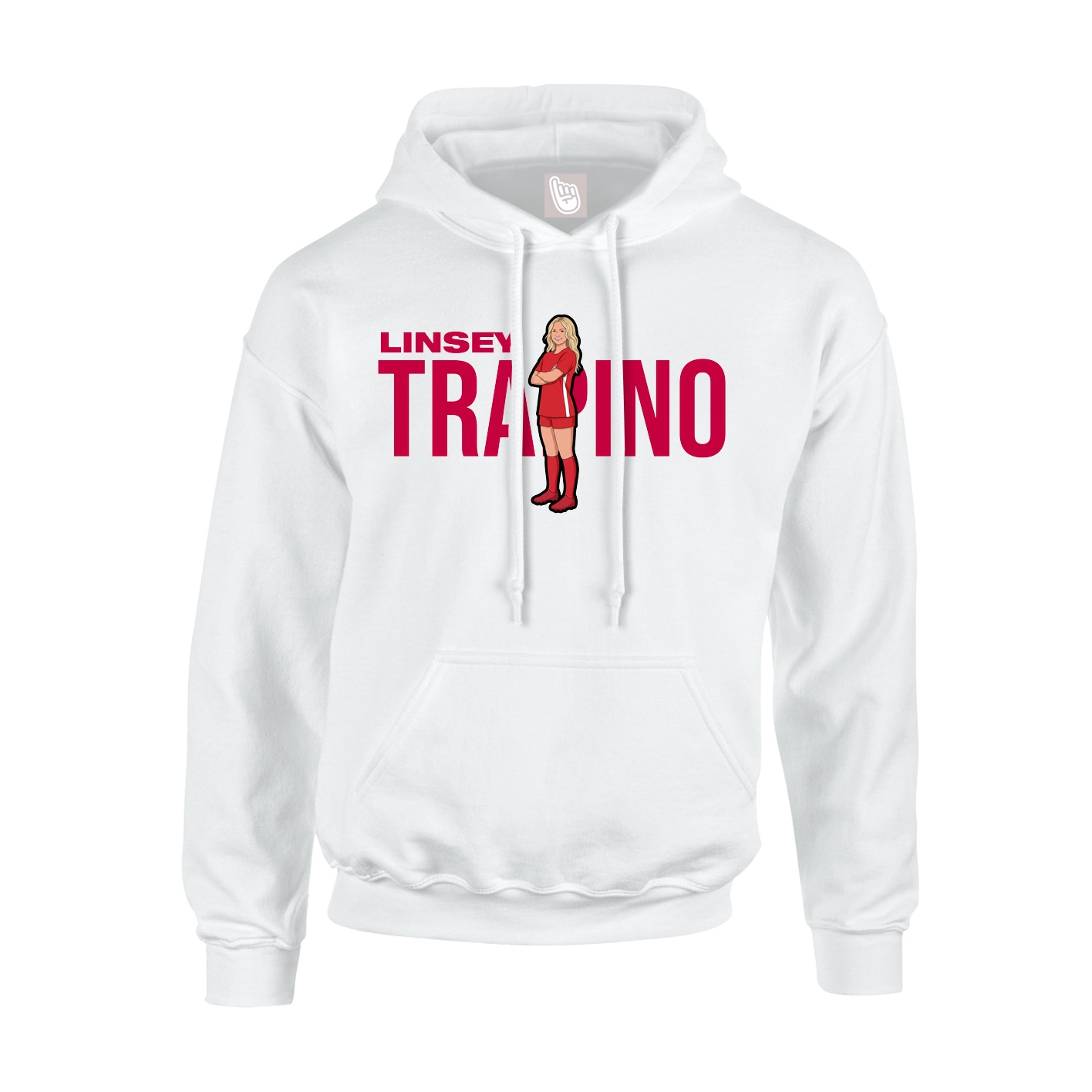 Youth Hoodie — Player Name in White