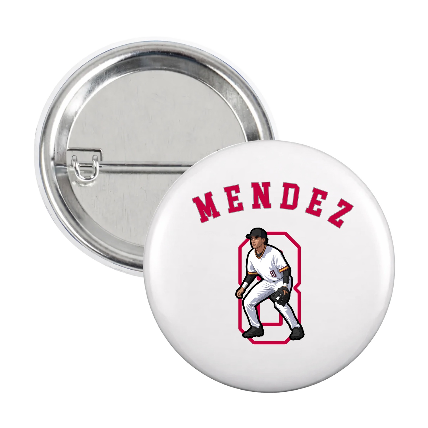 Game Day Button — Shirsey Arch in White