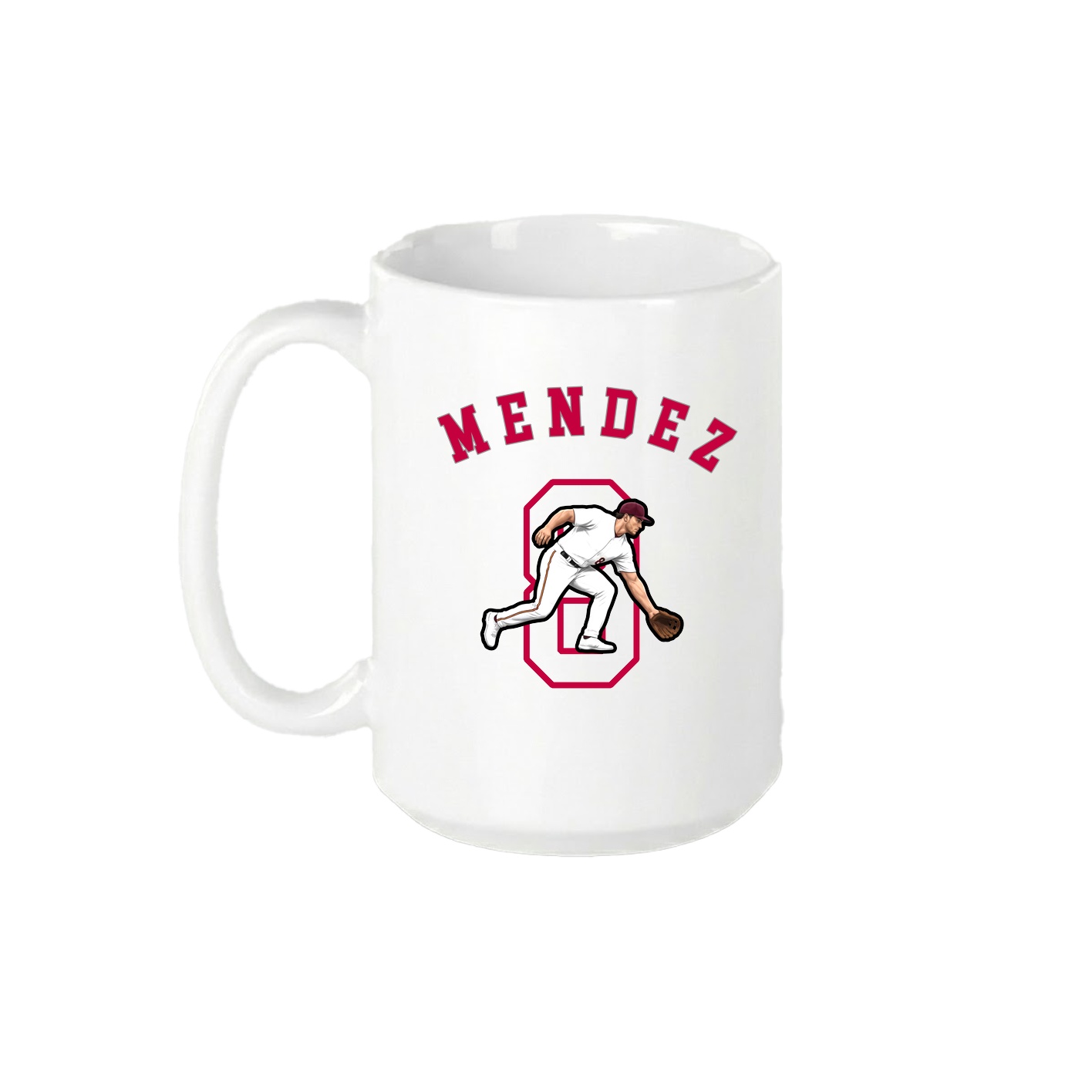 15oz Coffee Mug — Shirsey Arch in White