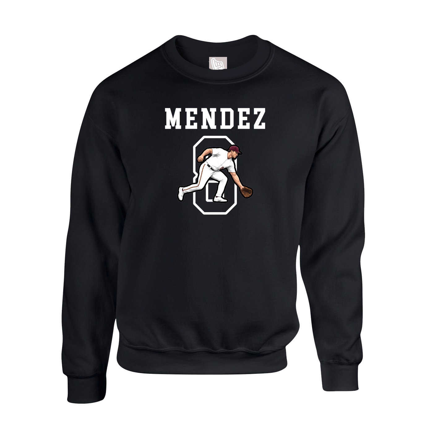 Fleece Crew — Shirsey in Black