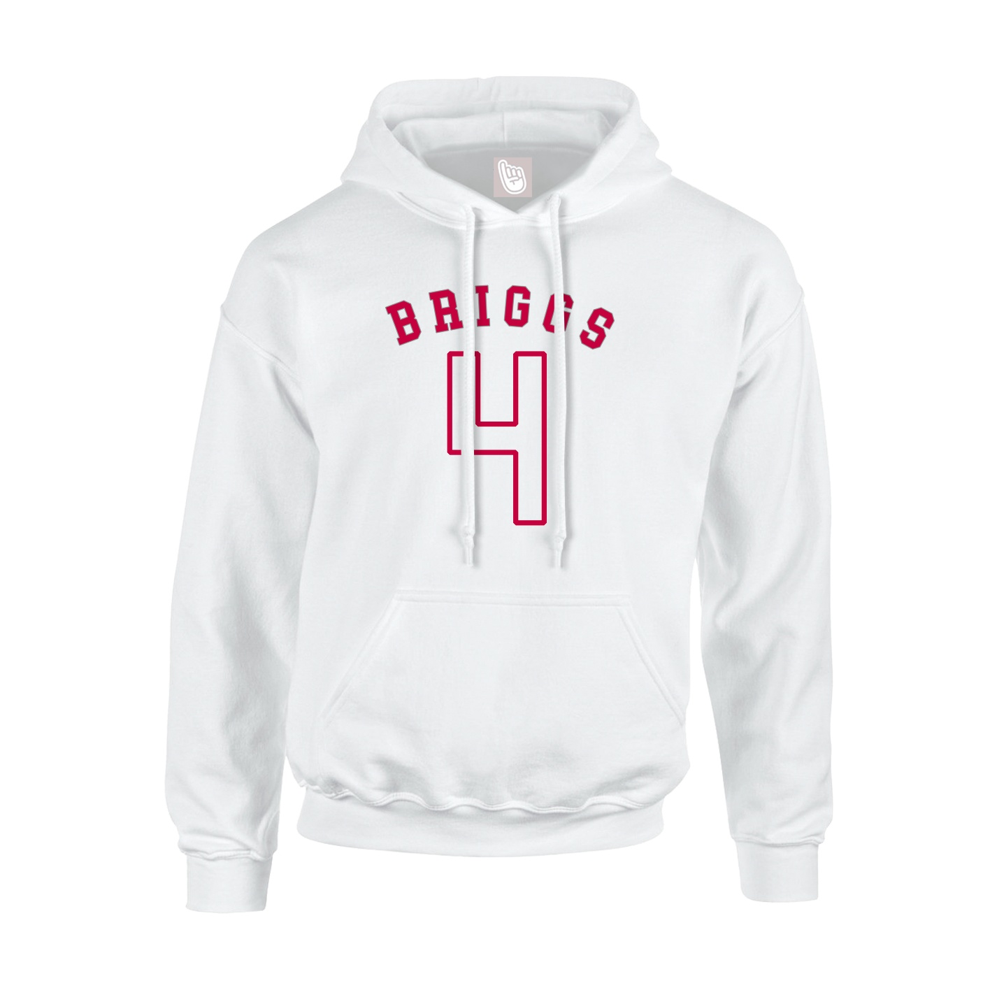 Youth Hoodie — Shirsey Arch in White