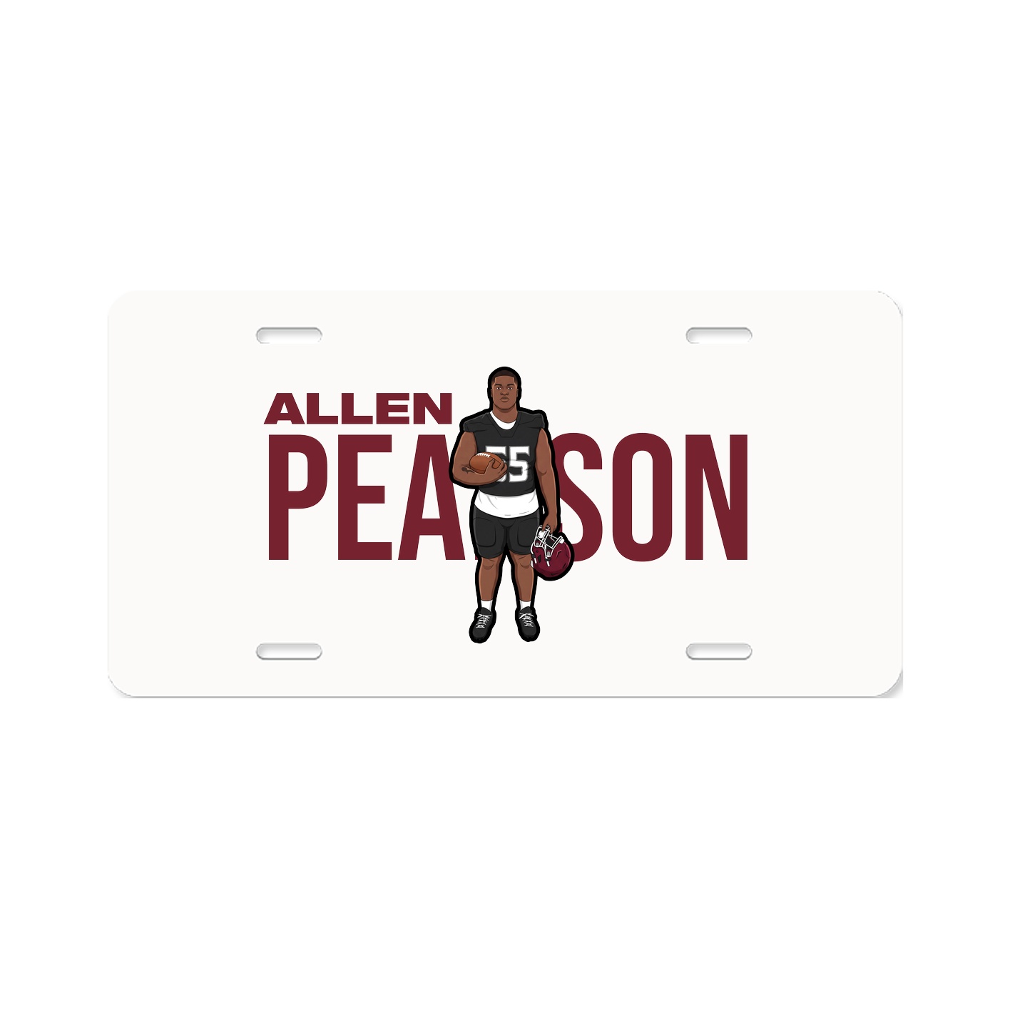 License Plate — Player Name in Classic
