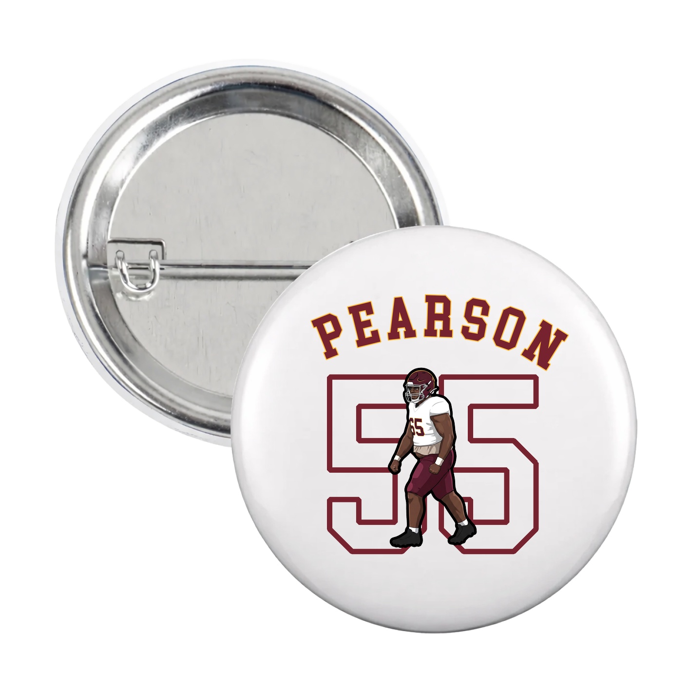 Game Day Button — Shirsey Arch in White