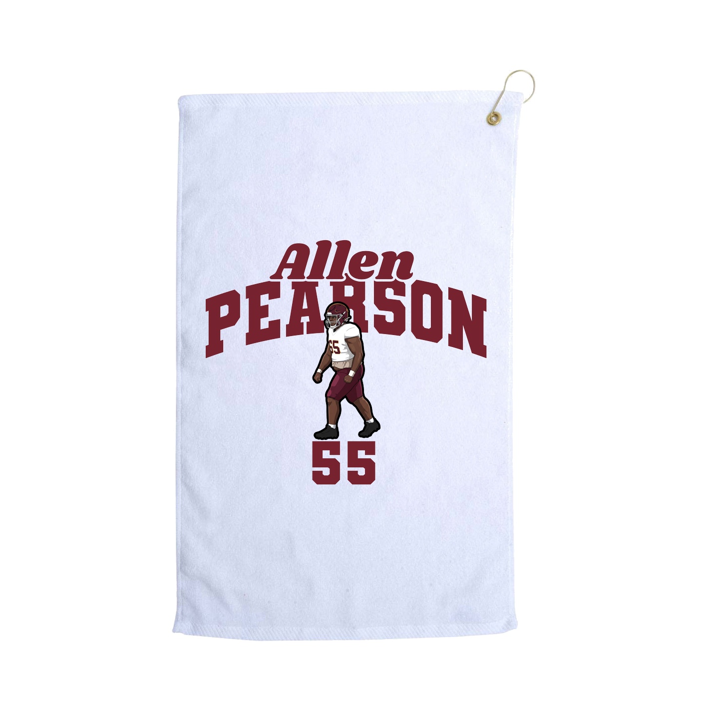 Golf Towel — Signature Arch in White