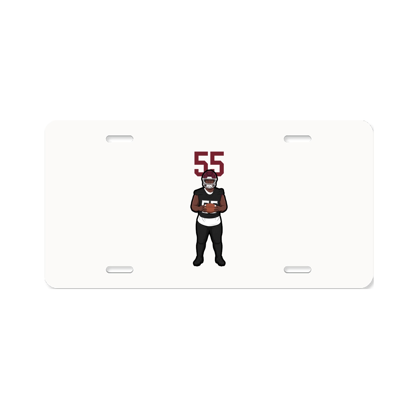 License Plate — Number Top in Classic