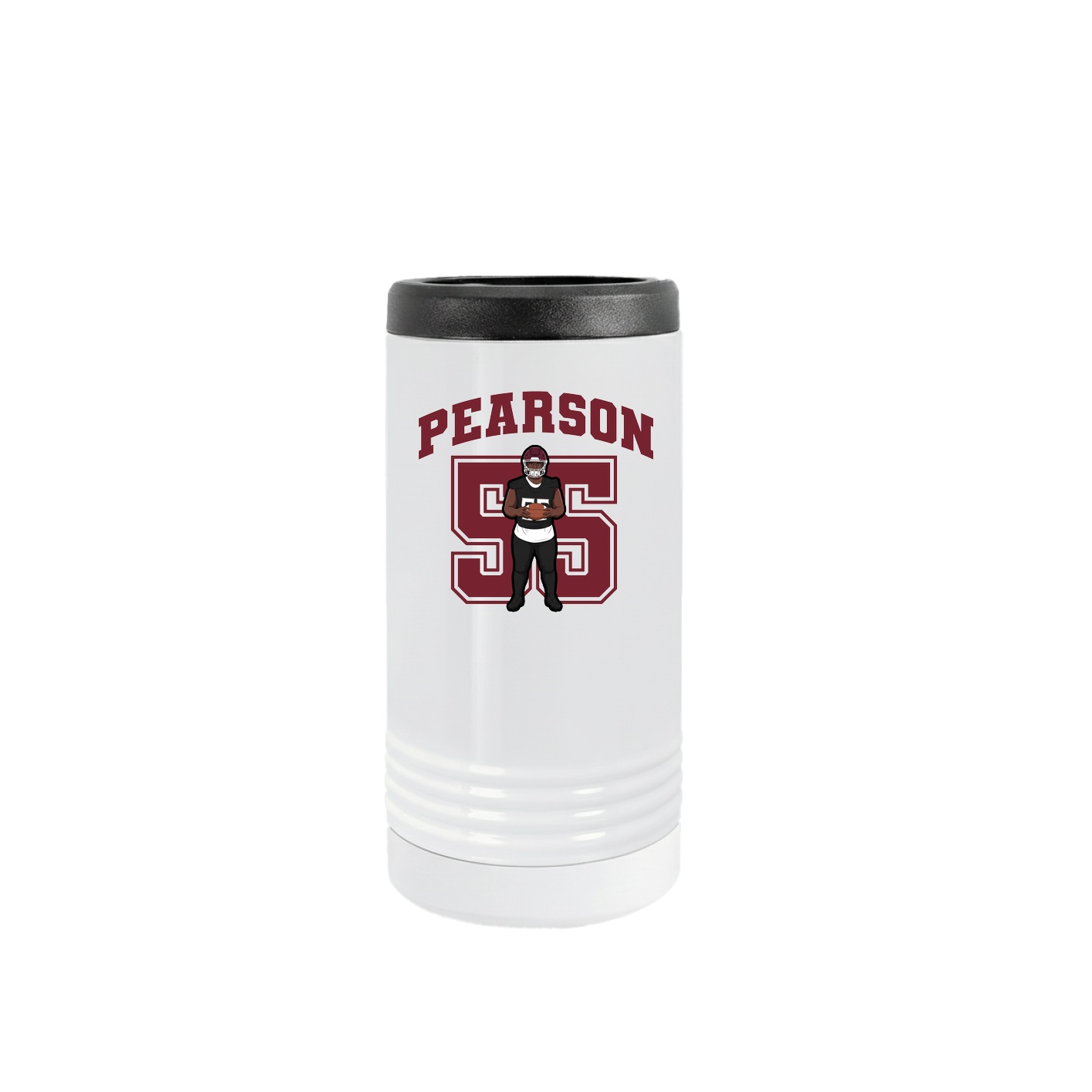 Slim Beverage Holder — Number in White