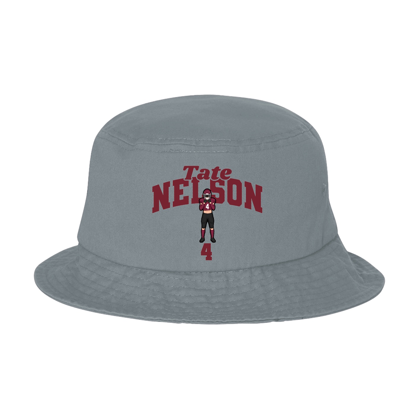 Bucket Cap — Signature Arch in Grey