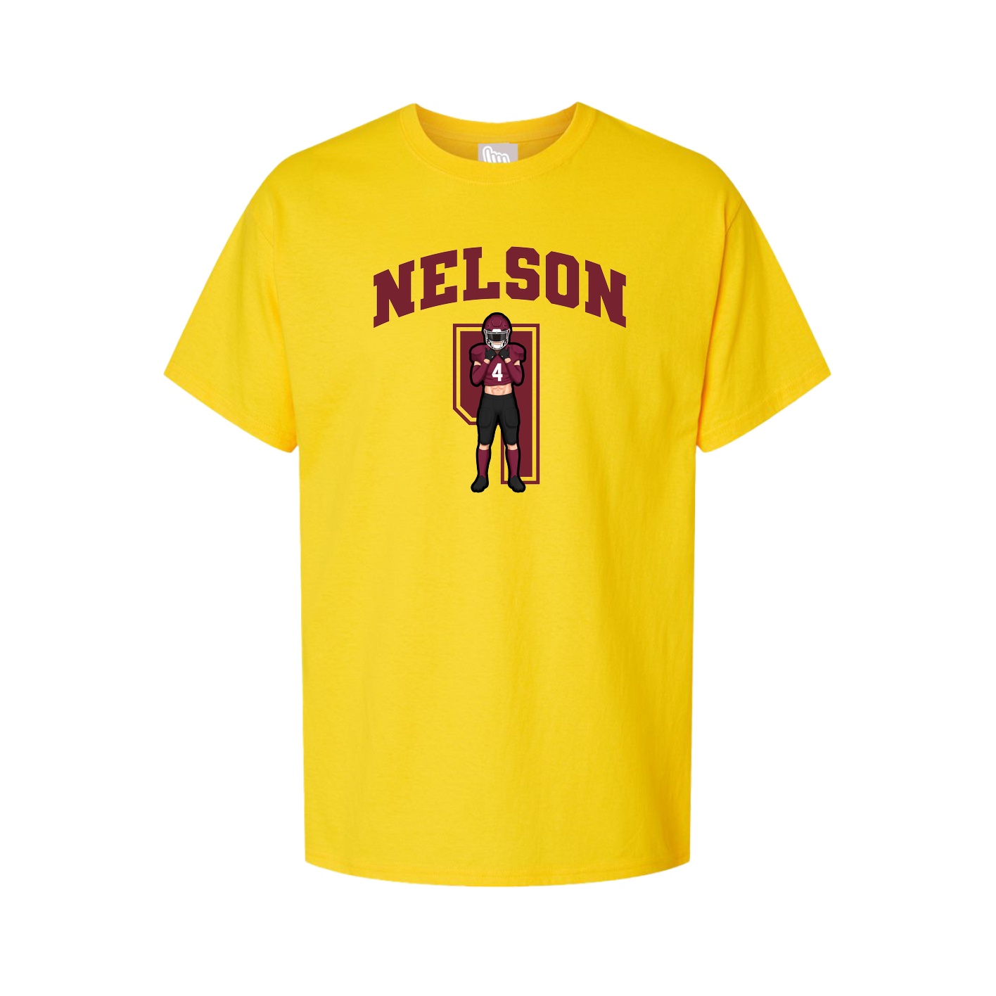Youth Tee — Number in Gold