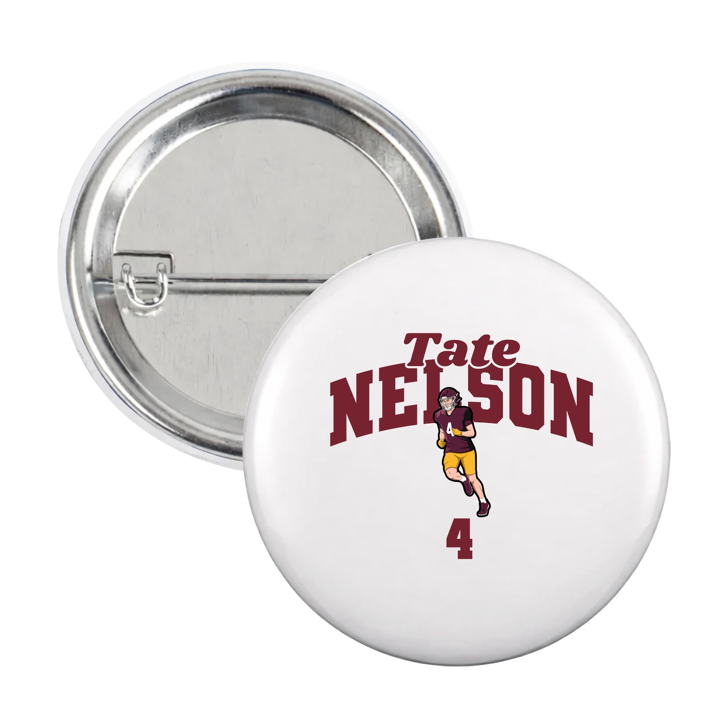 Game Day Button — Signature Arch in White