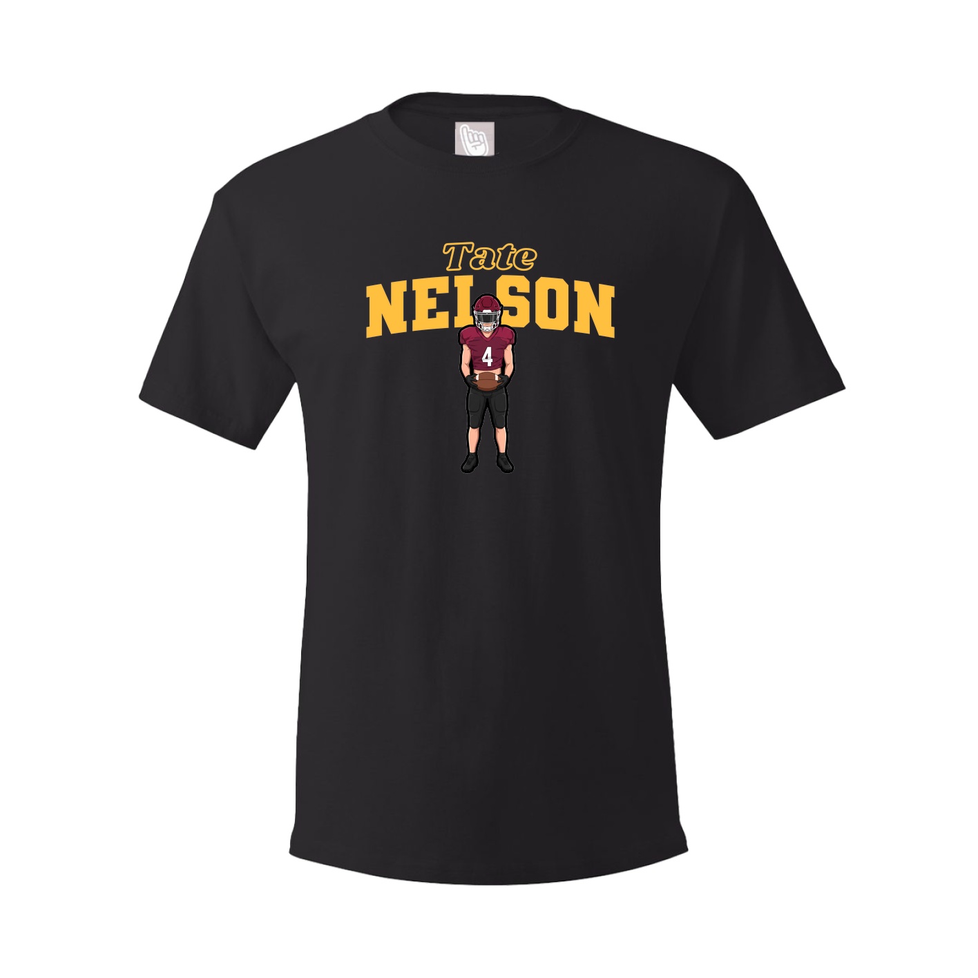 Youth Tee — Name Arch in Black