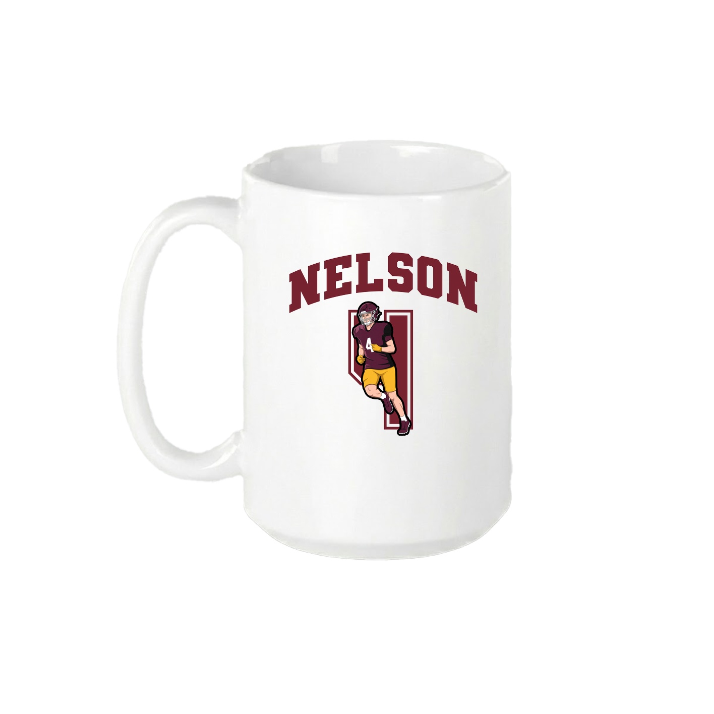 15oz Coffee Mug — Number in White