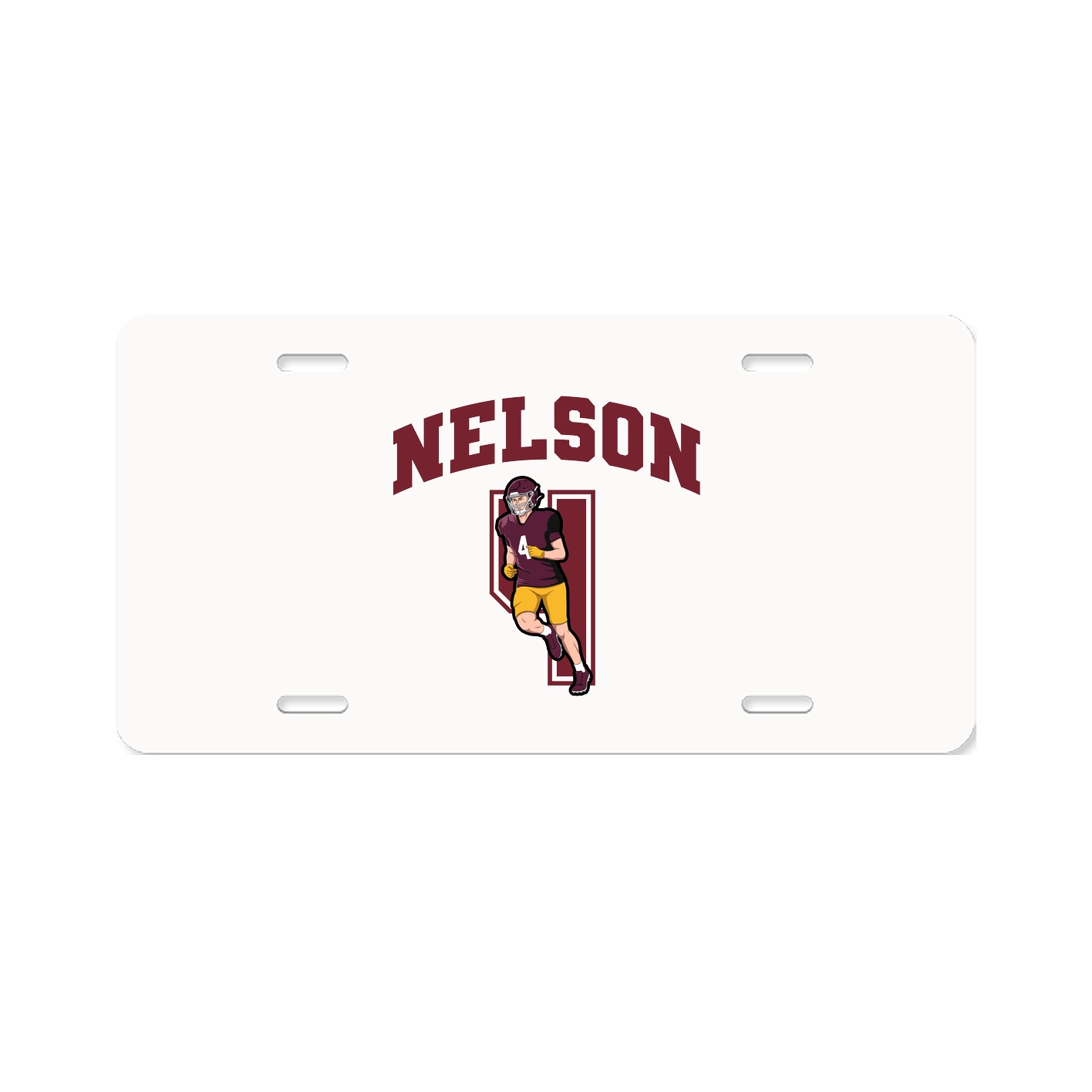 License Plate — Number in Classic