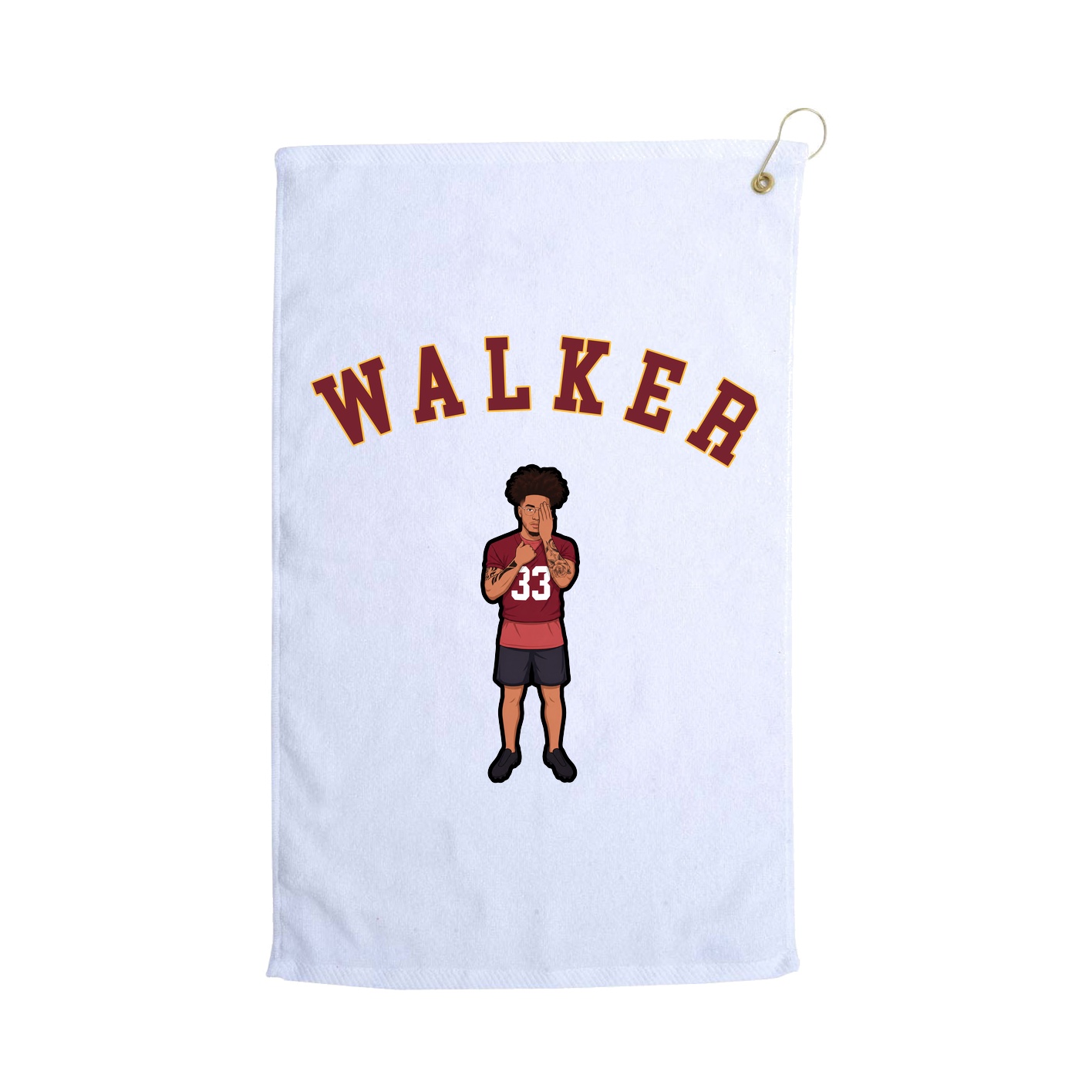 Golf Towel — Shirsey Arch in White