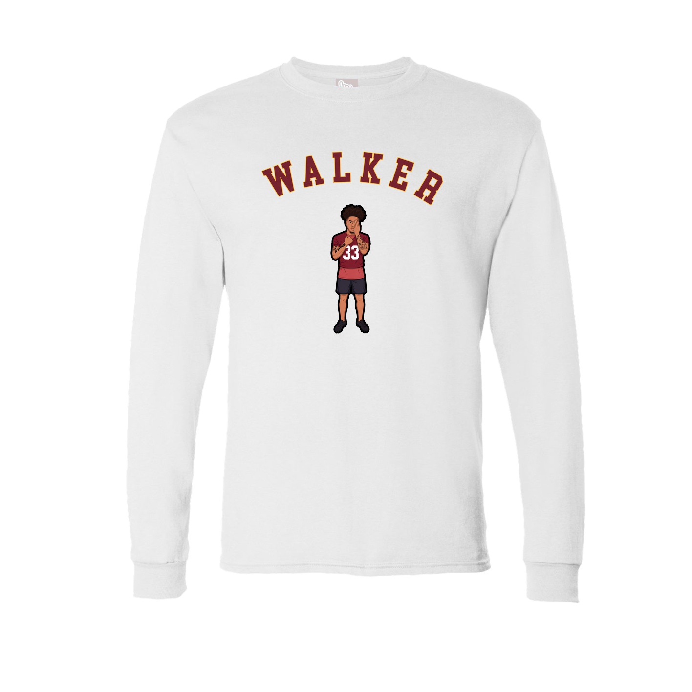 Long Sleeve Tee — Shirsey Arch in White