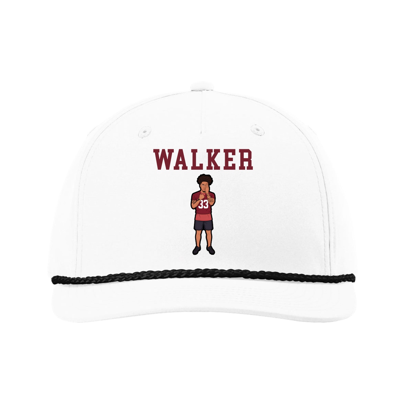 Five-Panel Classic Rope Cap — Shirsey in White
