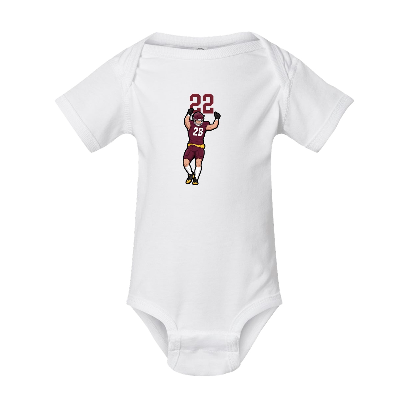 Baby Onesie — Number Top in White