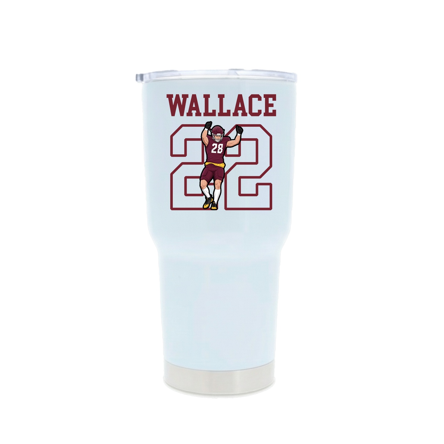 30oz Stainless Steel Tumbler — Shirsey in White