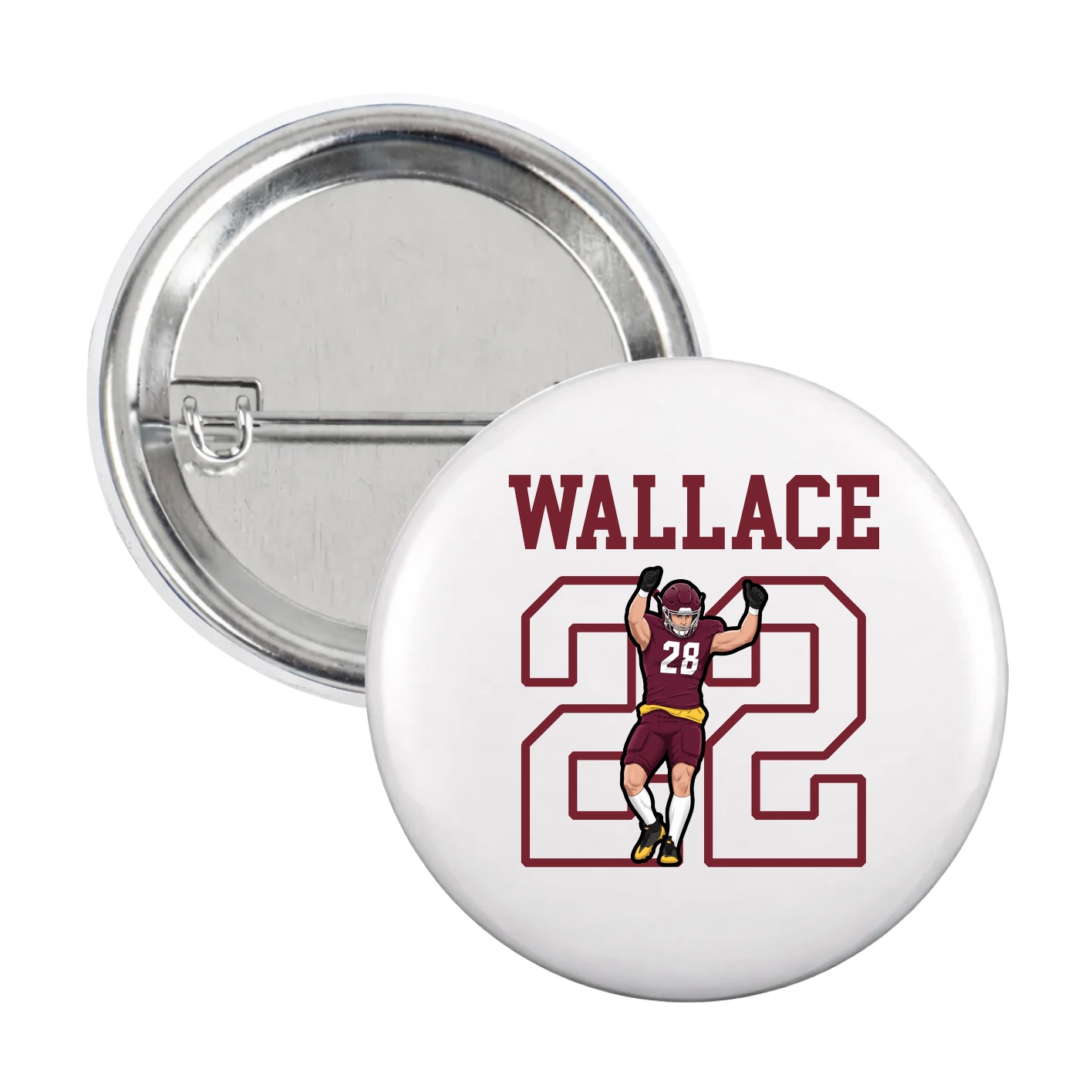 Game Day Button — Shirsey in White