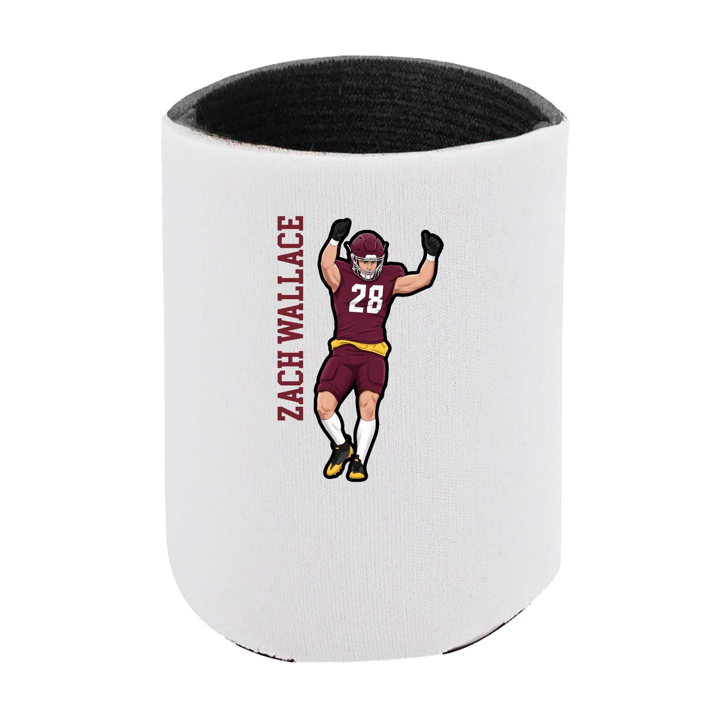 Can Holder — Name Vertical in White